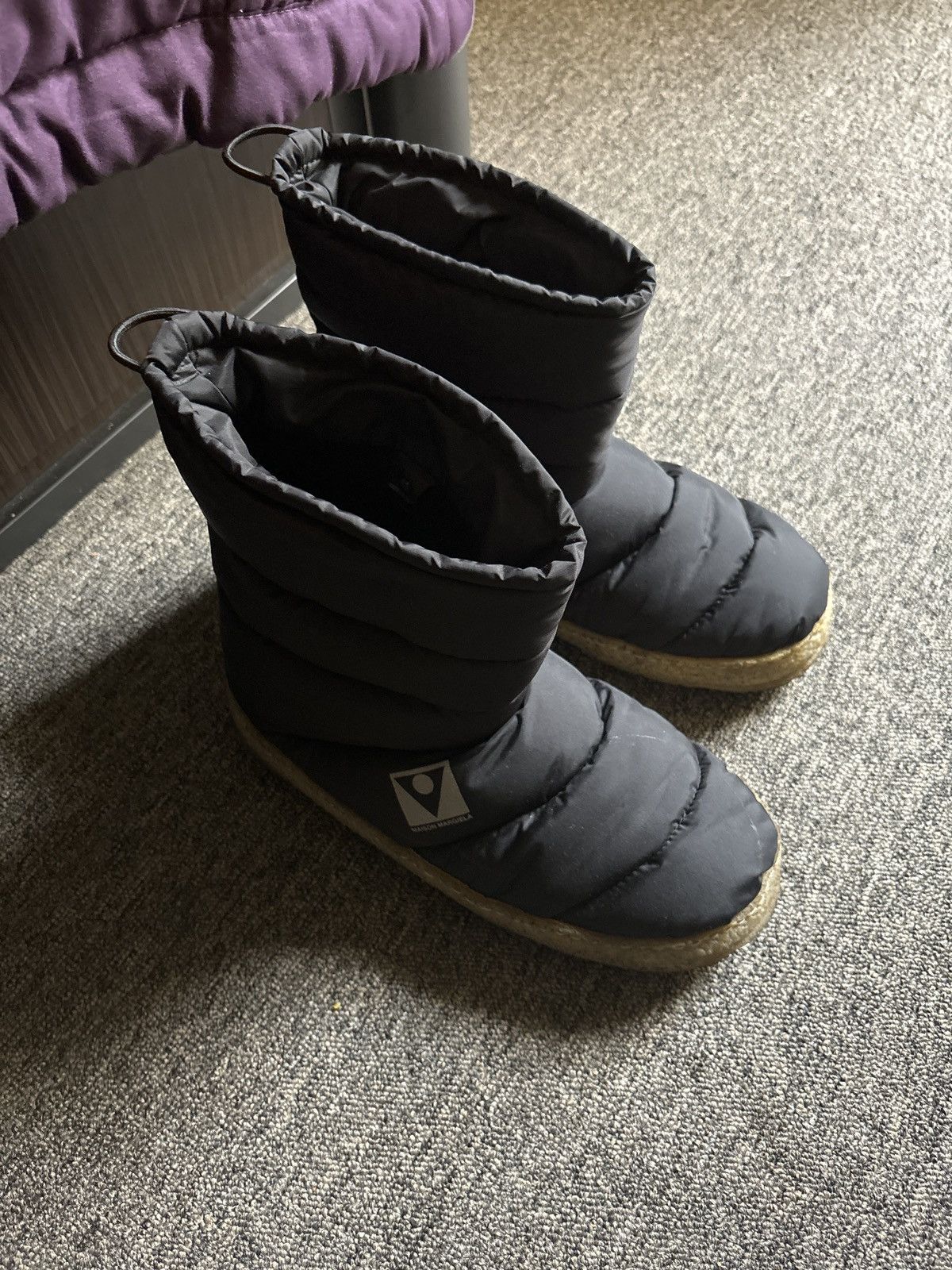 image of Maison Margiela Puffer Boots in Black, Men's (Size 9)
