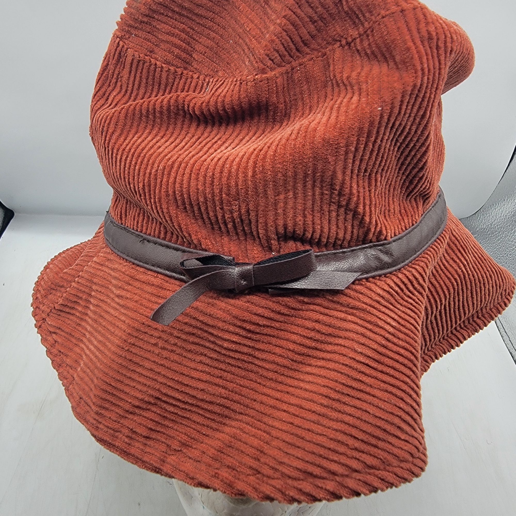 Other August Adults Brown Corduroy Bucket Hat With Ribbon Accent C Size ONE SIZE - 5 Thumbnail
