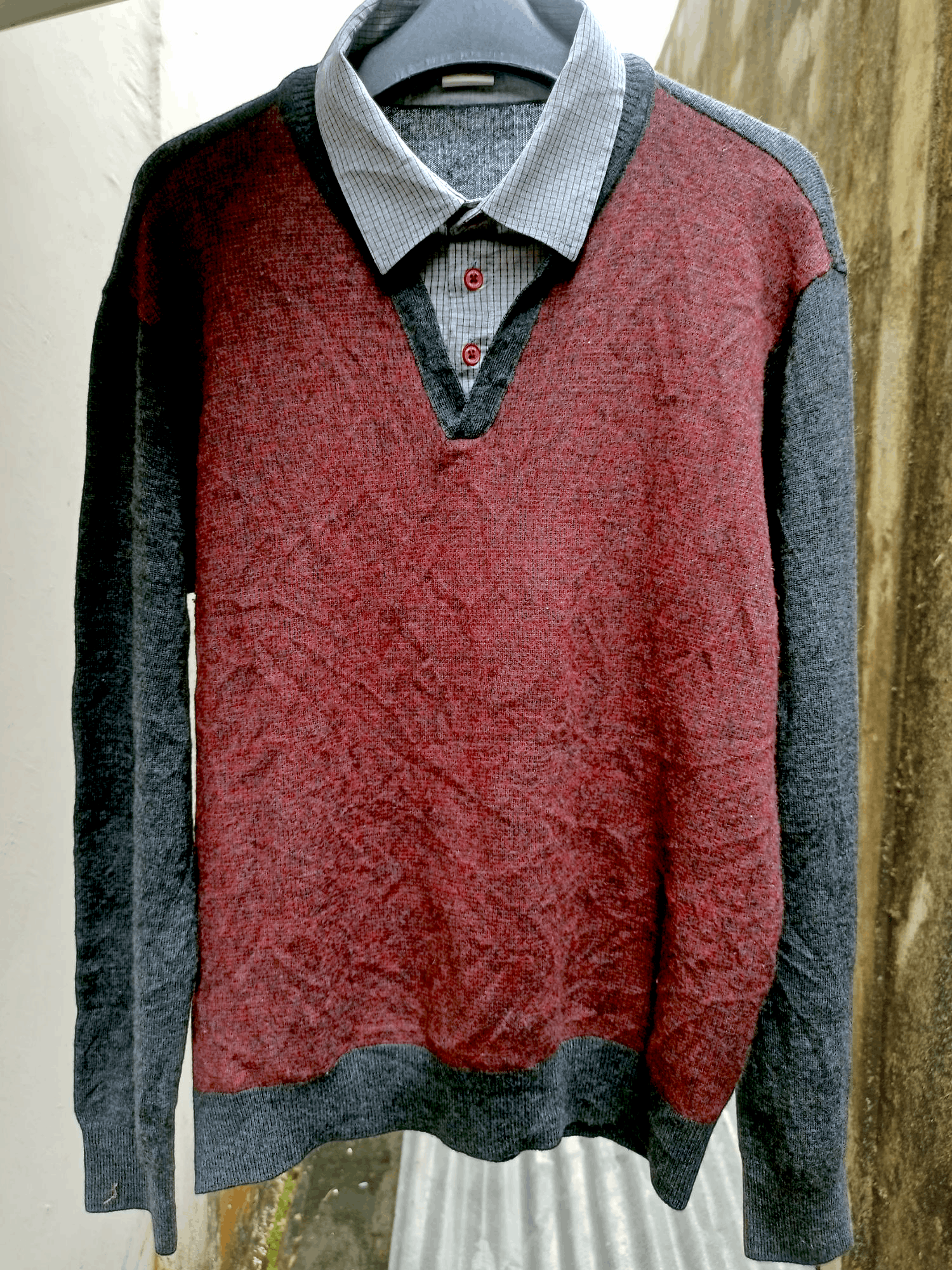 Japanese Brand Double Layer Parkland Light Knit Wear Size US L / EU 52-54 / 3 - 21 Thumbnail
