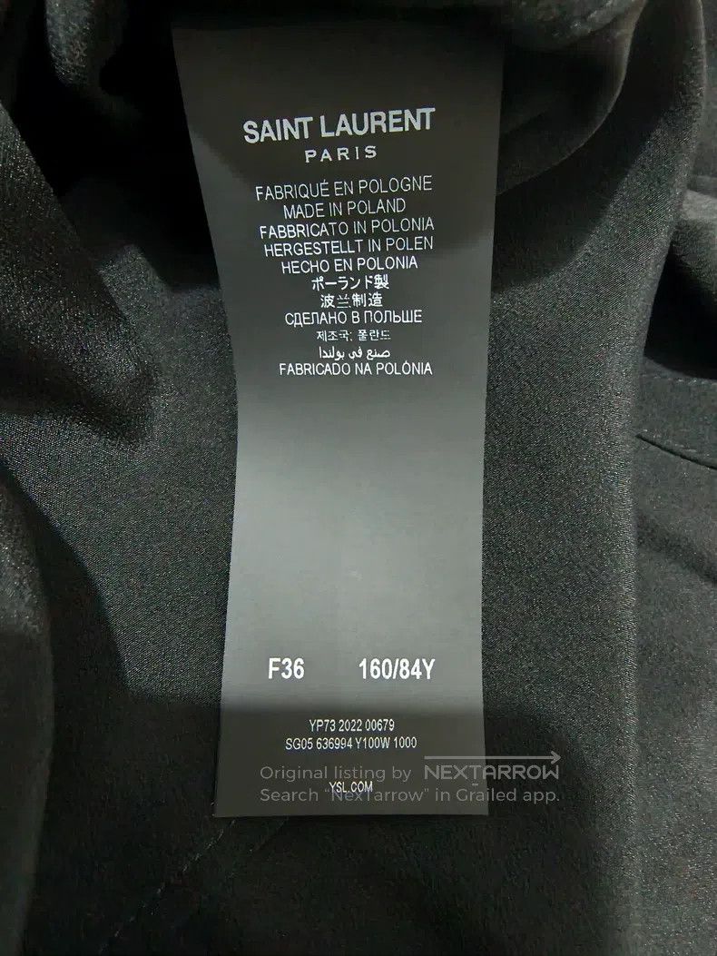 Saint Laurent Paris Saint Laurent Paris Black Silk Shirt i Size XS / US 0-2 / IT 36-38 - 3 Thumbnail