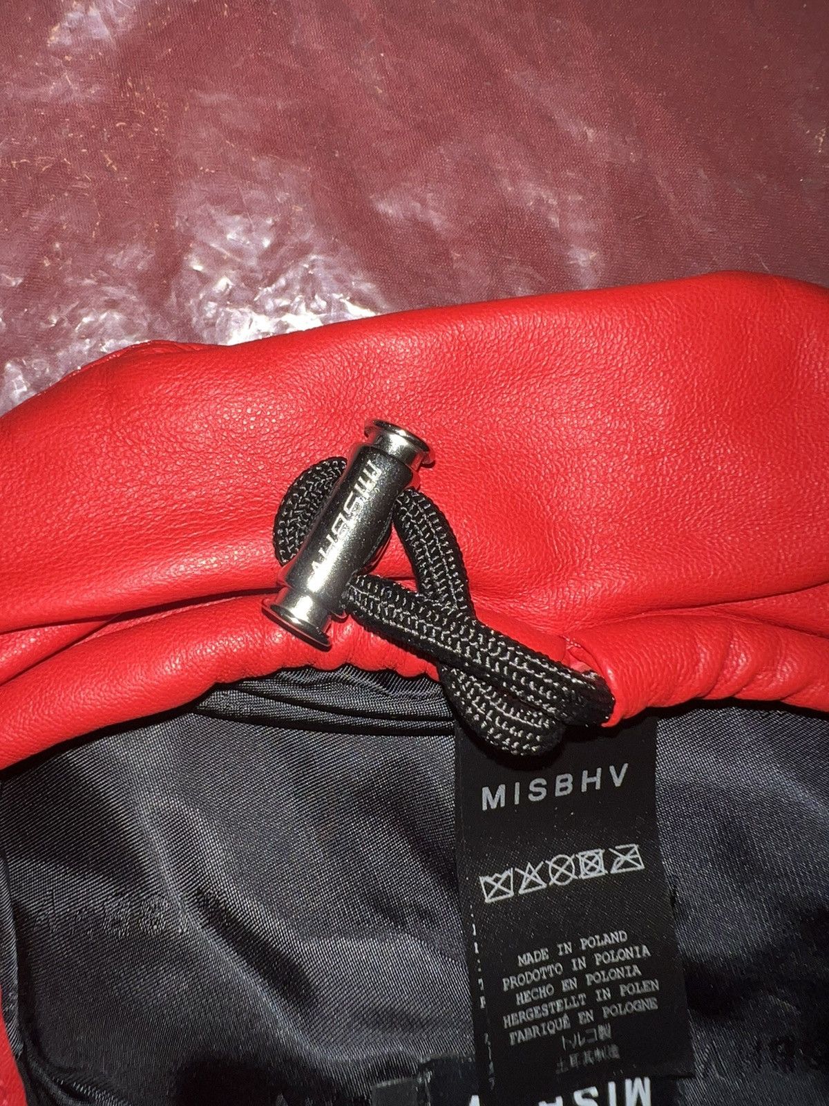 Misbhv MISBHV red vegan leather beret ❤️‍🔥🌶️ Size ONE SIZE - 9 Thumbnail