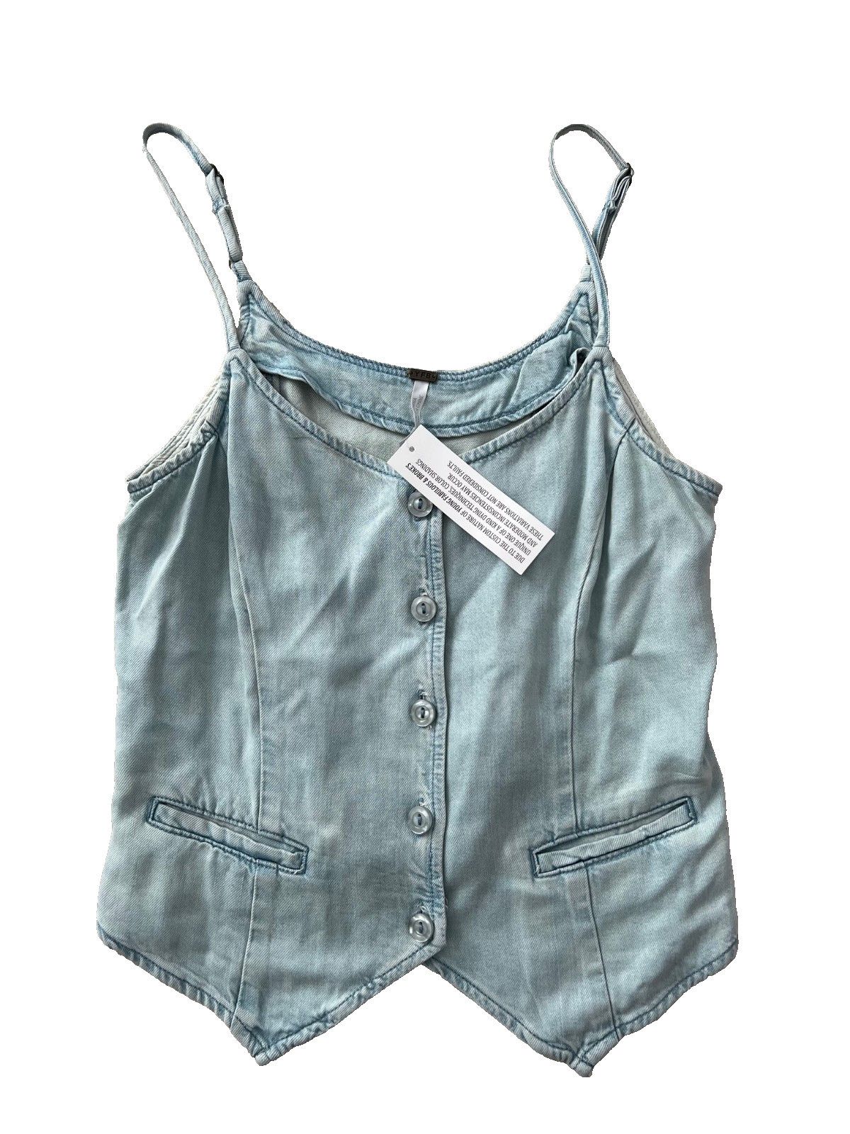 Young Fabulous & Broke Young Fabulous & Broke YFB Tate Denim Vest Indigo Pale Blue Size S / US 4 / IT 40 - 3 Thumbnail