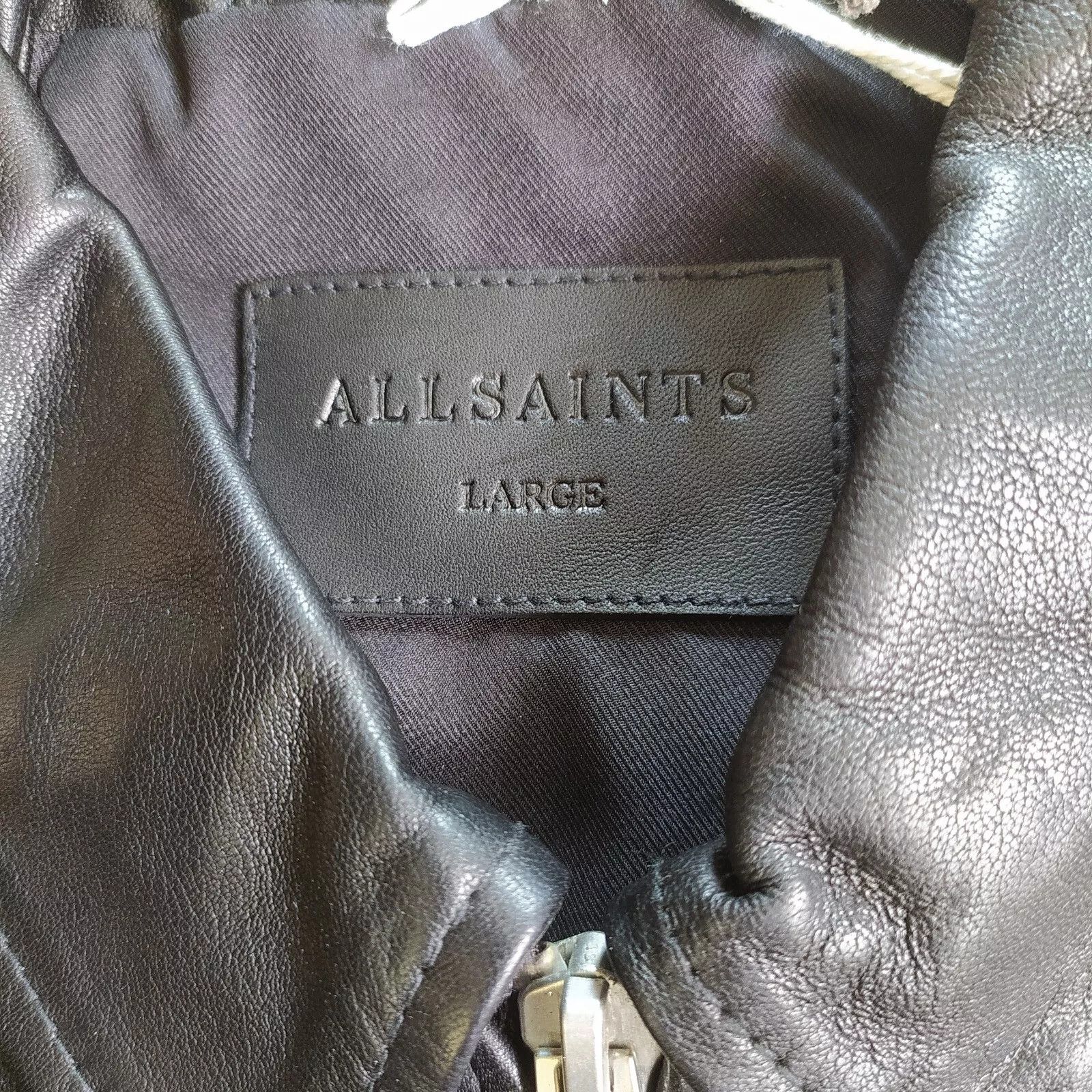 Allsaints ALLSAINTS Regis Leather Jacket FTP 9008 Size US L / EU 52-54 / 3 - 3 Thumbnail