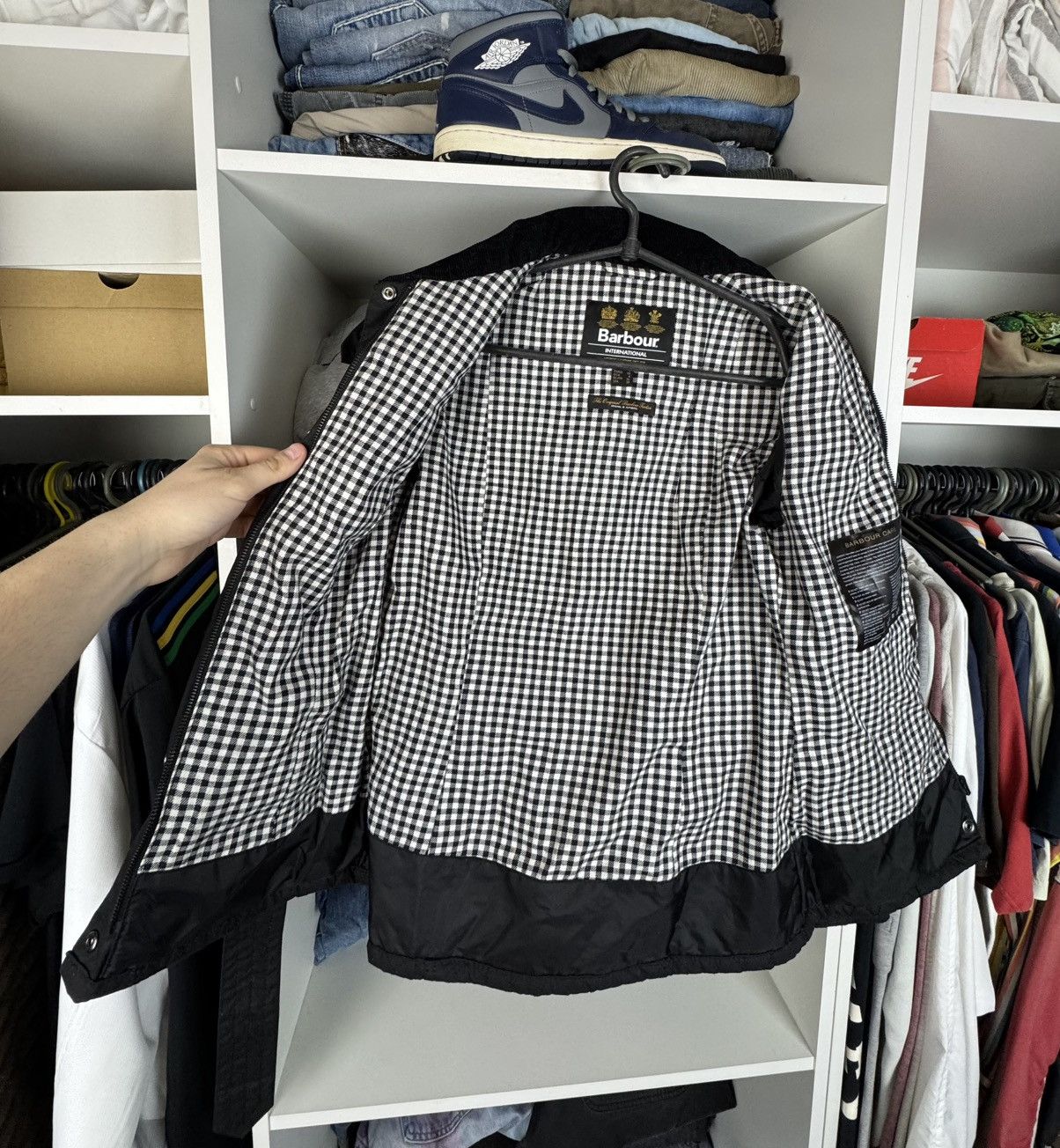Barbour Barbour International Dera Wax Jacket Women’s Size UK 8 Size S / US 4 / IT 40 - 14 Thumbnail