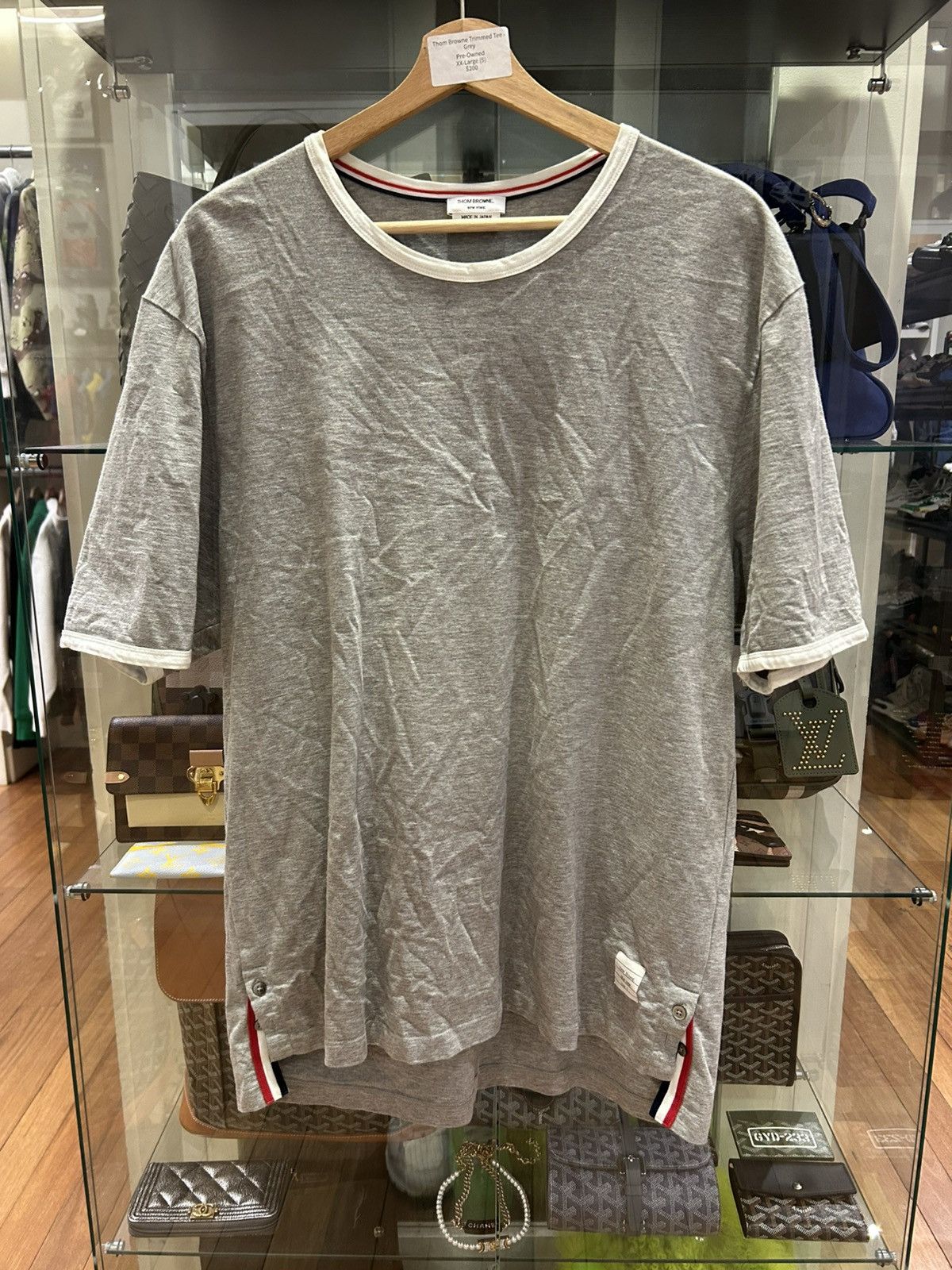 Thom Browne Thom Browne Trimmed Tee Size US XXL / EU 58 / 5 - 1 Thumbnail