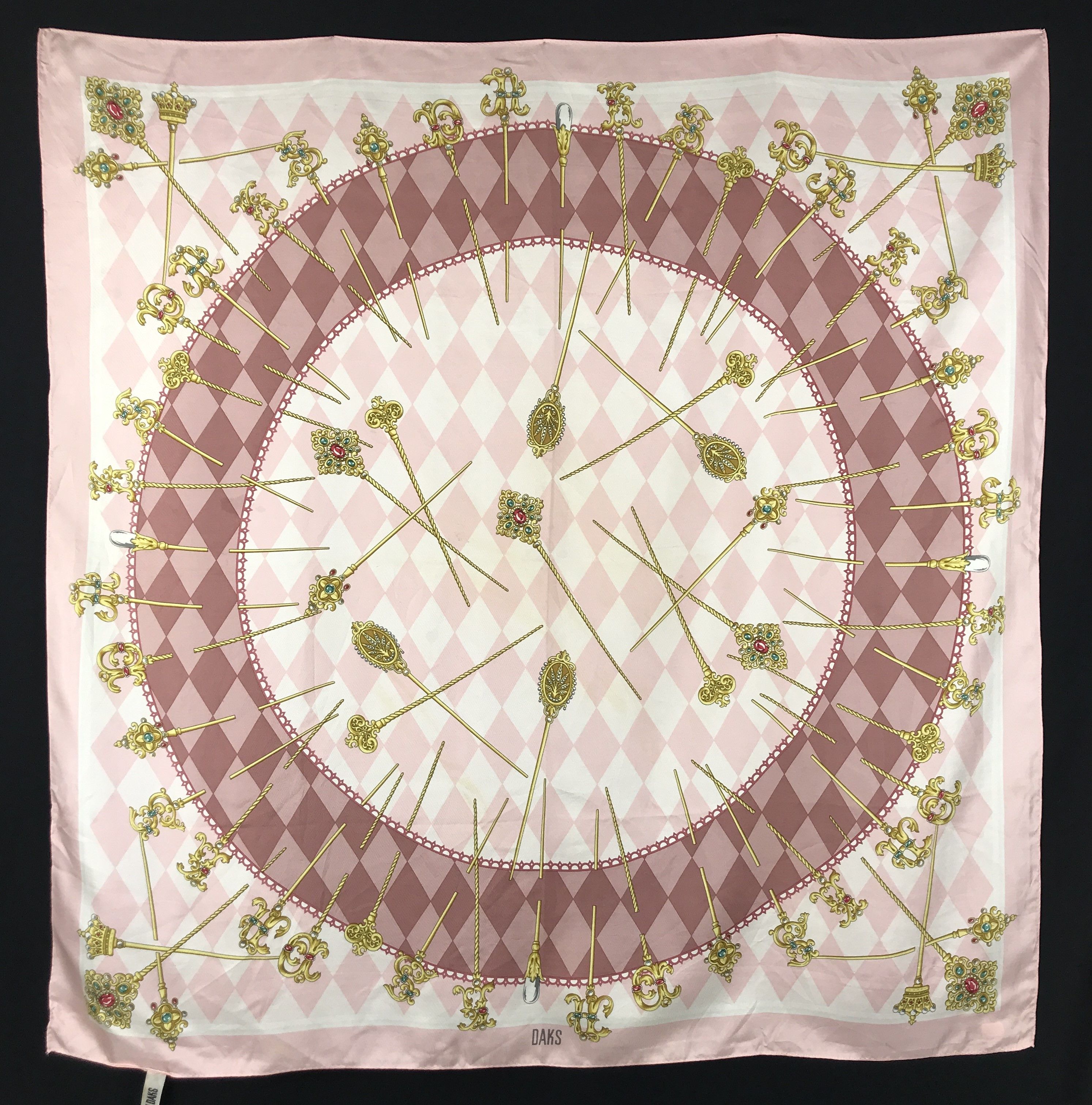 DAKS × Designer × Vintage Vintage Daks Silk Scarf Size ONE SIZE - 1 Thumbnail