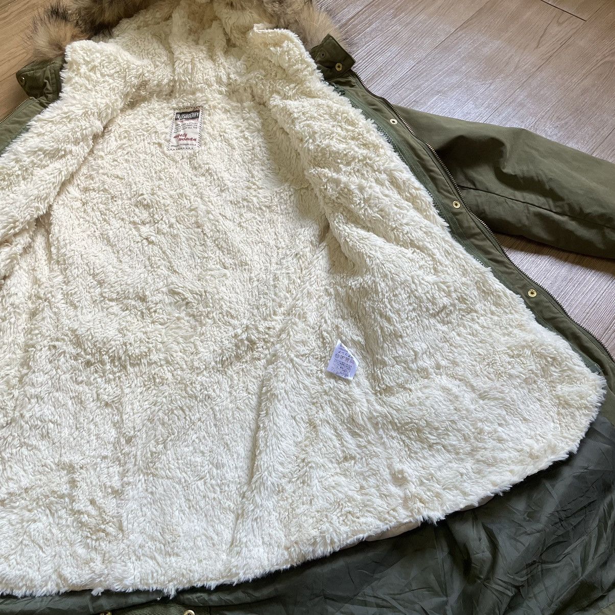 Le Grande Bleu (L.G.B.) Y2K fur Military Parka jacket LGB Goa Size US M / EU 48-50 / 2 - 10 Thumbnail