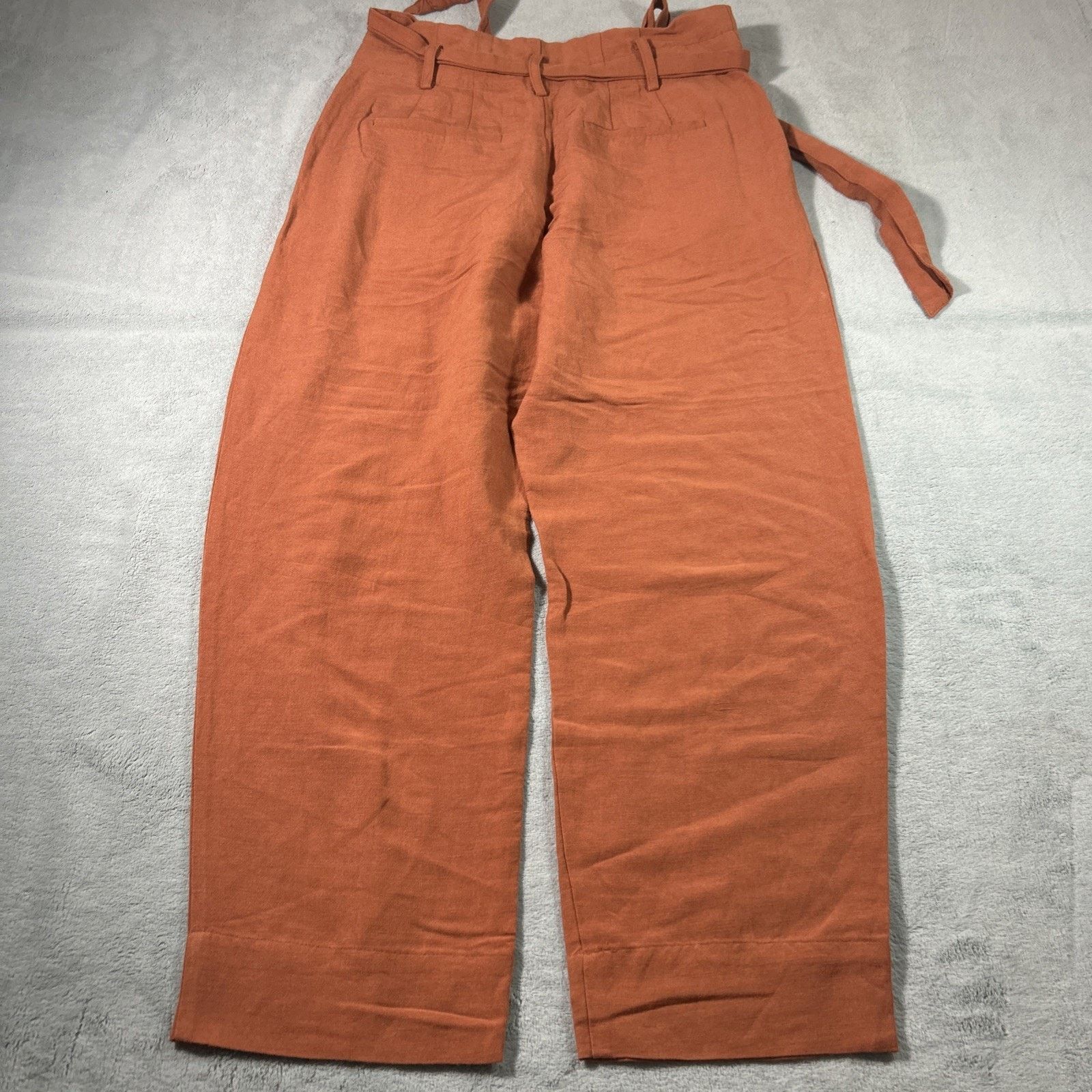 Madewell Baggy Linen Paperbag Pants 28x25 Hamilton Boho Cottage Belt Size 26" / US 2 / IT 38 - 2 Thumbnail