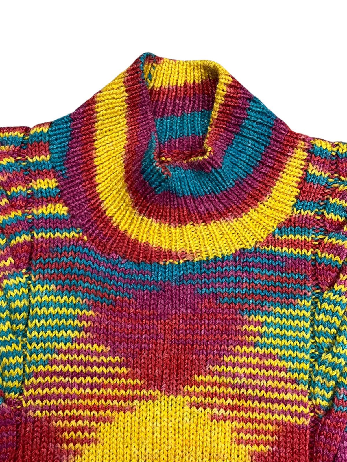 20471120 SAMPLE” Multicolored Knitted Sweater Size US M / EU 48-50 / 2 - 5 Thumbnail