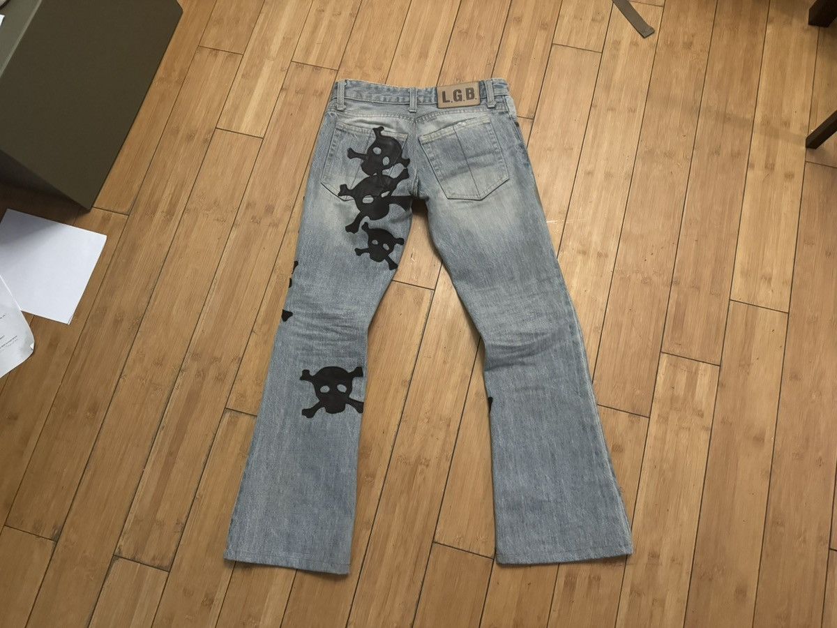 Le Grande Bleu (L.G.B.) LGB Skull Denim Size US 29 - 2 Thumbnail