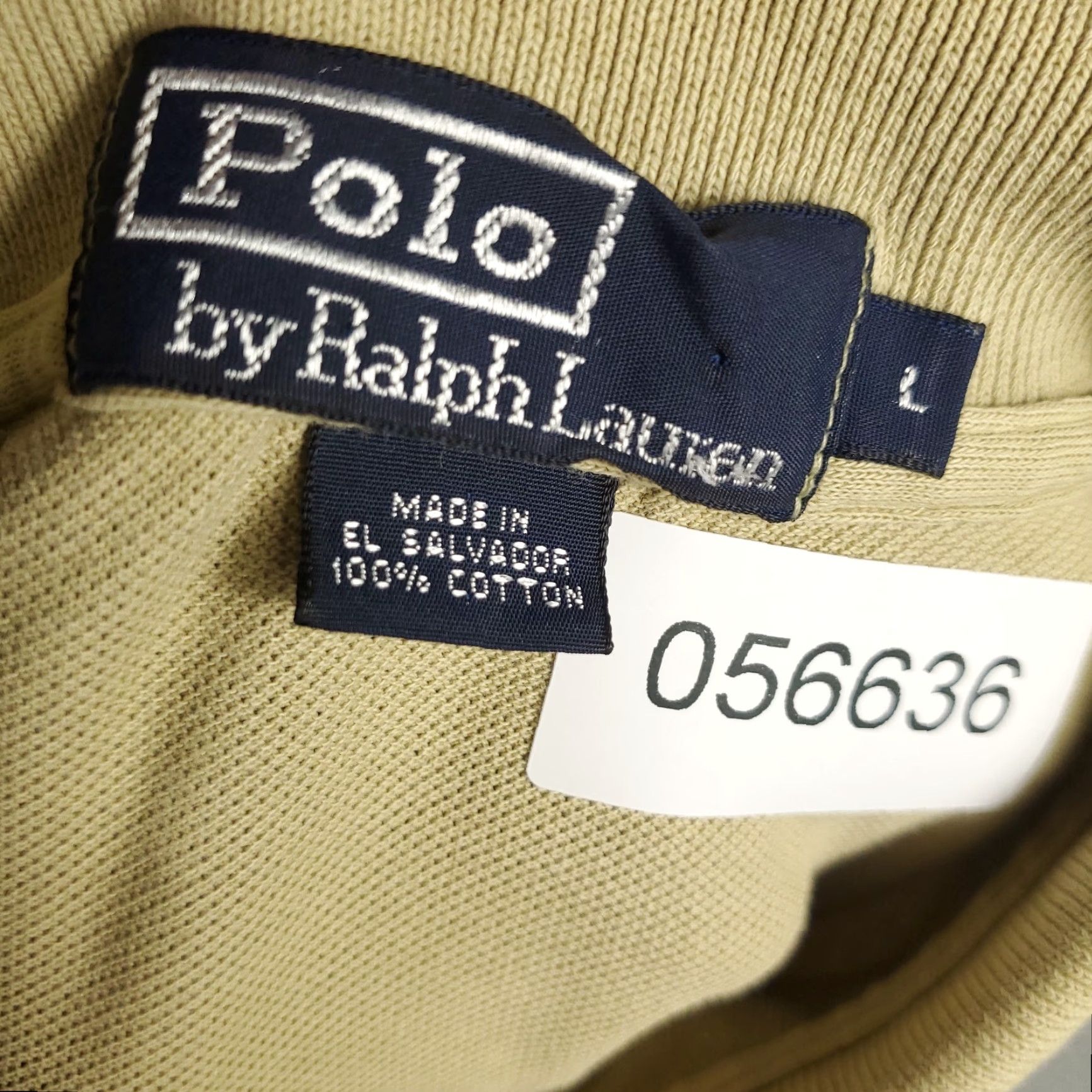Ralph Lauren VINTAGE Ralph Lauren Polo Shirt Mens Size Large Short Sleeve Beige Casual Classic Preppy Size US L / EU 52-54 / 3 - 8 Thumbnail