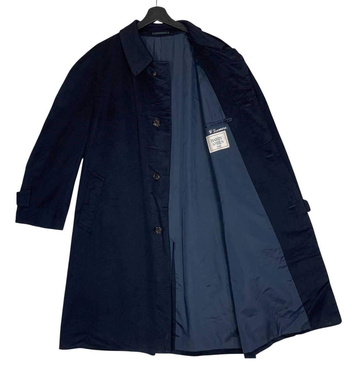 Hardy Amies Vintage Hardy Amies Designer in Italy Cashmere TrenchCoat Size US L / EU 52-54 / 3 - 5 Thumbnail