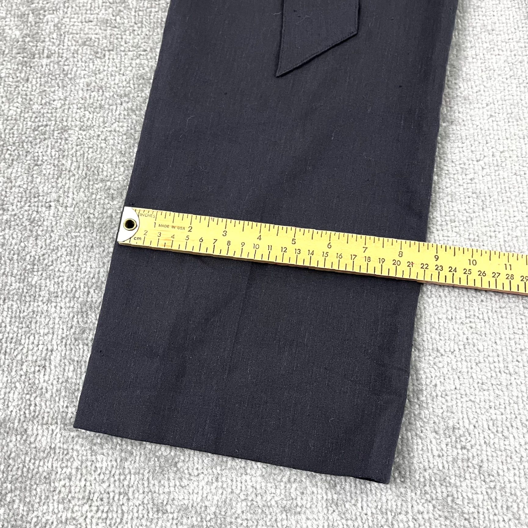 Veronica Beard VERONICA BEARD Pants Womens 8 Gray Wide-Leg Linen Wool Belted Cropped Professional Workwear Mens? Size 30" / US 8 / IT 44 - 7 Thumbnail