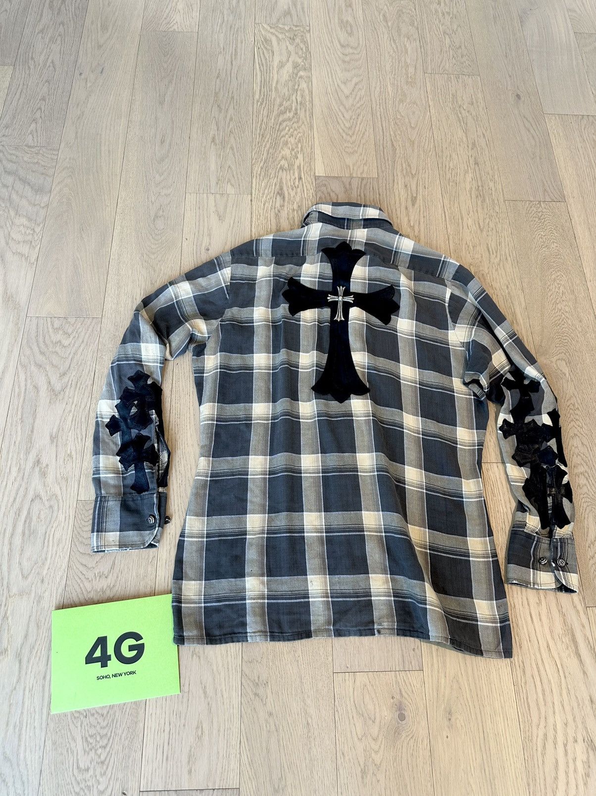 Chrome Hearts CHROME HEARTS 1:1 CROSS FLOODED SHIRT WITH HUGE CROSS Size US M / EU 48-50 / 2 - 3 Thumbnail
