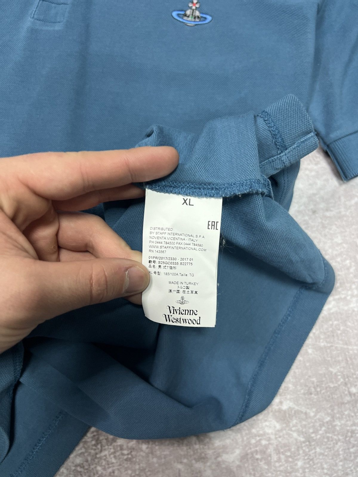 Vivienne Westwood Vivienne Westwood T-Shirt Polo Mini Logo Size US XL / EU 56 / 4 - 7 Thumbnail