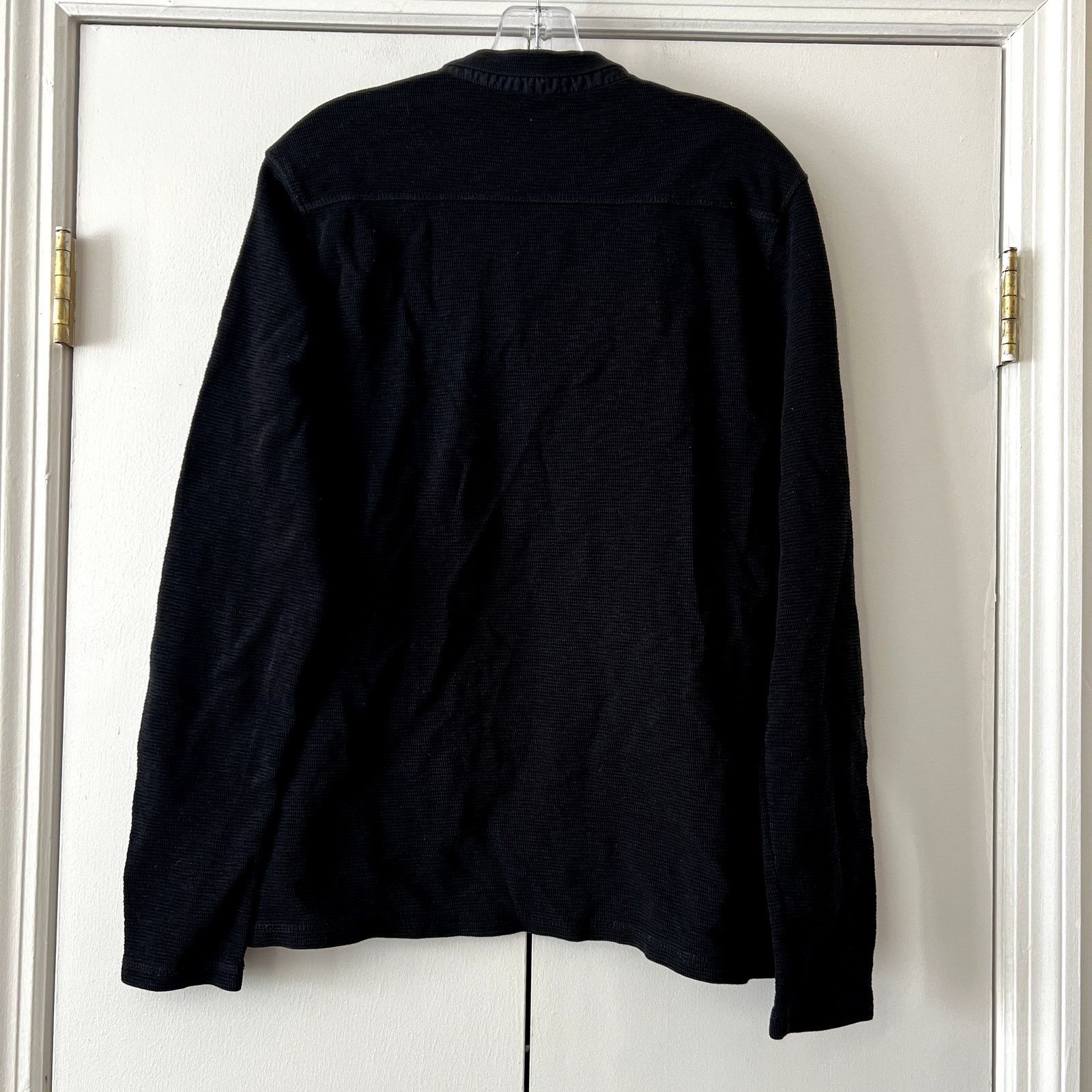 Allsaints AllSaints Muse polo long sleeve shirt size L Black Size US L / EU 52-54 / 3 - 4 Thumbnail
