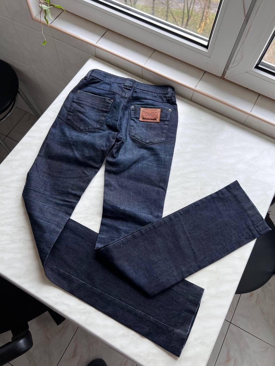 Dolce & Gabanna Woman's Slim Navy Blue Denim Bootcut Jeans