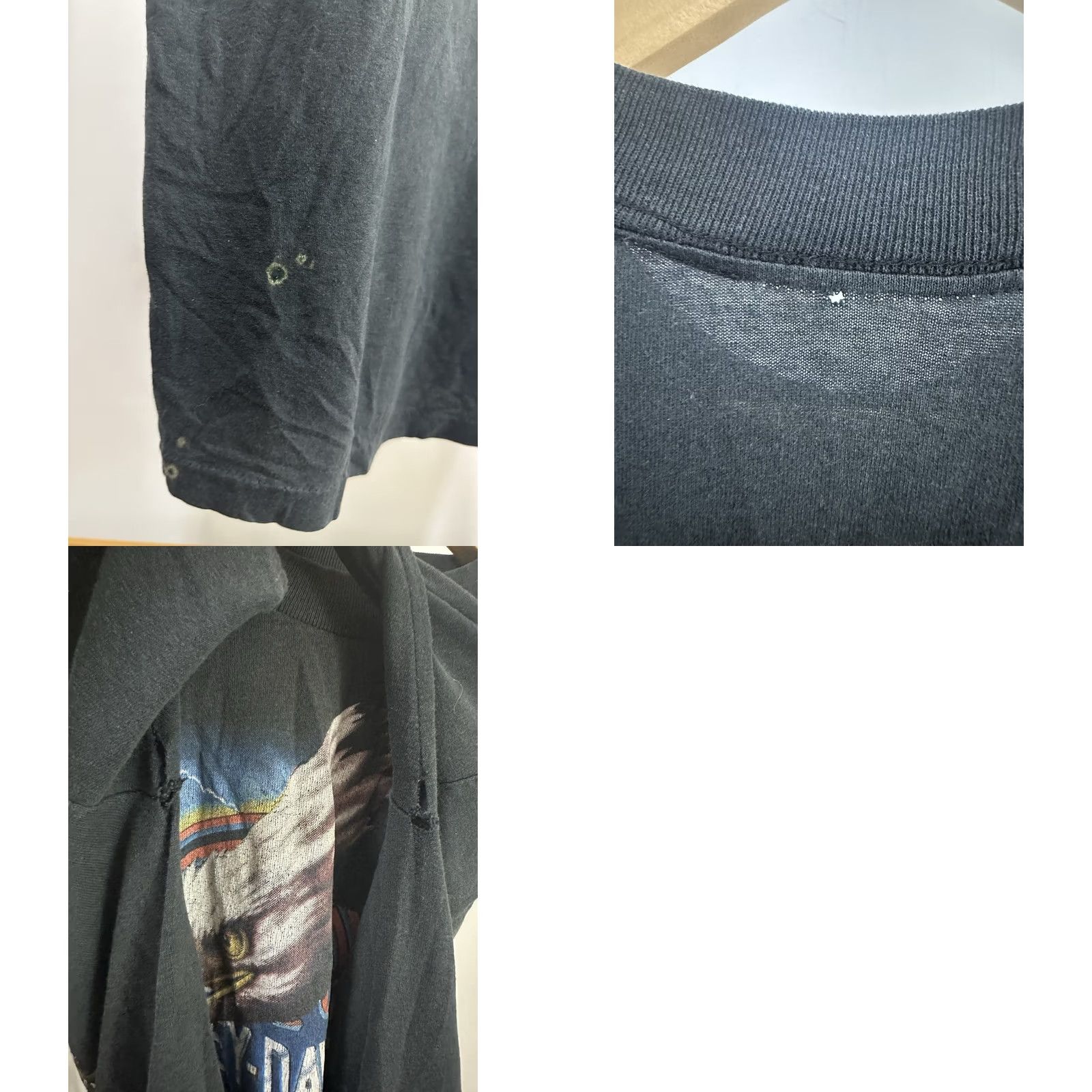 Harley Davidson VTG 80s Harley Davidson 3D Emblem T-Shirt M Black Mens Short Sleeve Vintage Eagle Has Landed Paper Thin Distressed Worn to Perfection Size US M / EU 48-50 / 2 - 8 Thumbnail