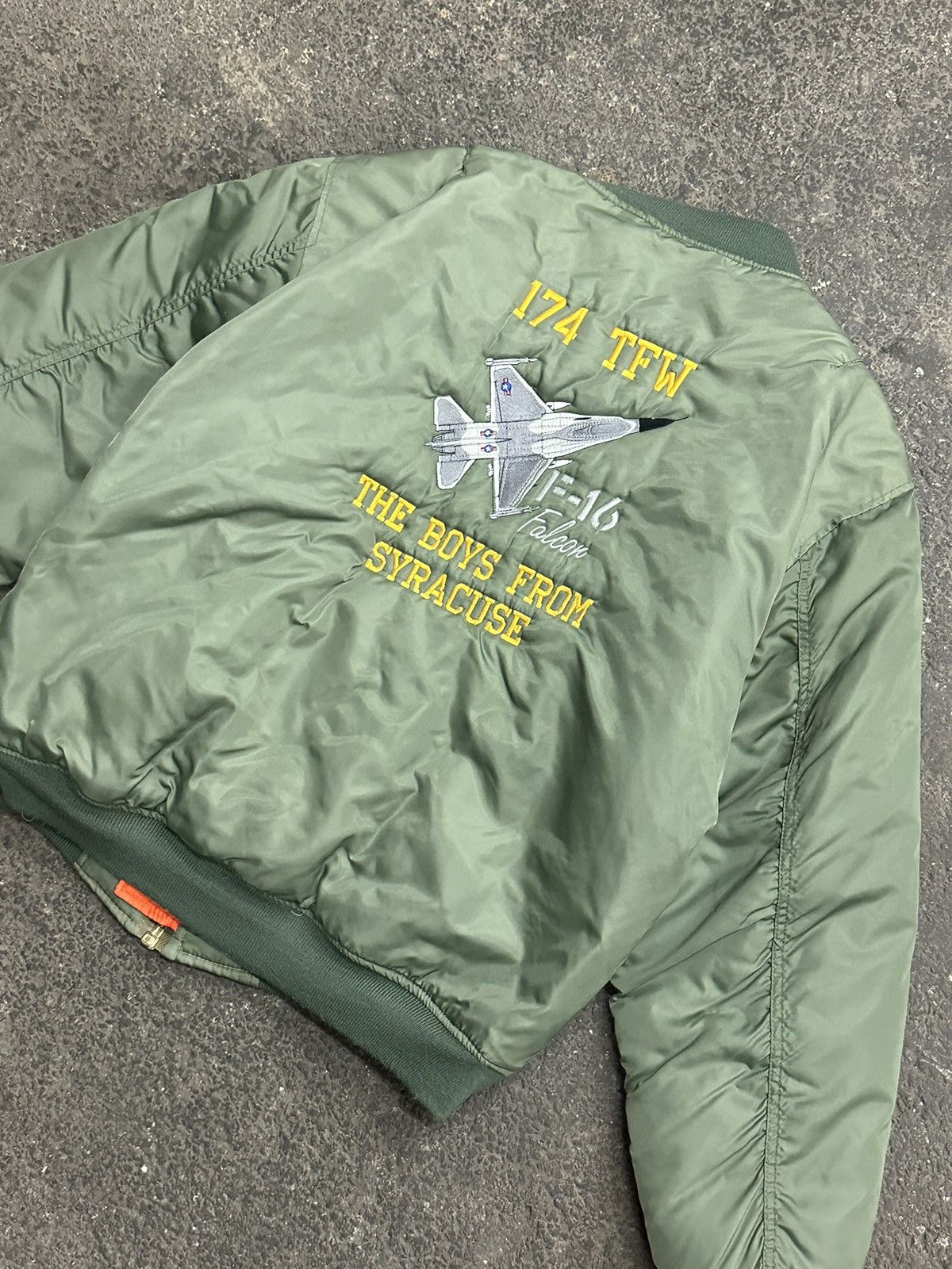 Vintage Y2K flight army bomber jacket Size US L / EU 52-54 / 3 - 6 Thumbnail