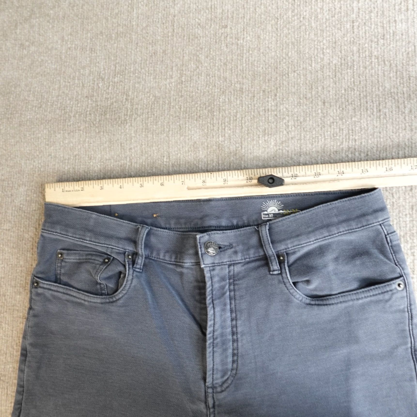 Faherty Faherty Pants 32 x 31 Blue Stretch Terry 5-Pocket Pant Navy MBF2437-NVY Size US 32 / EU 48 - 4 Thumbnail