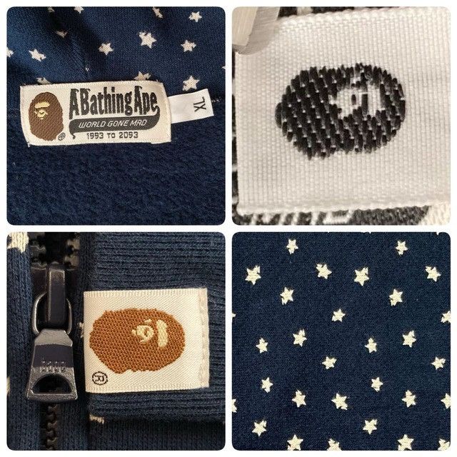 Bape BAPE Sta Full Zip Hoodie Navy a bathing ape star NIGO Size US XL / EU 56 / 4 - 7 Thumbnail