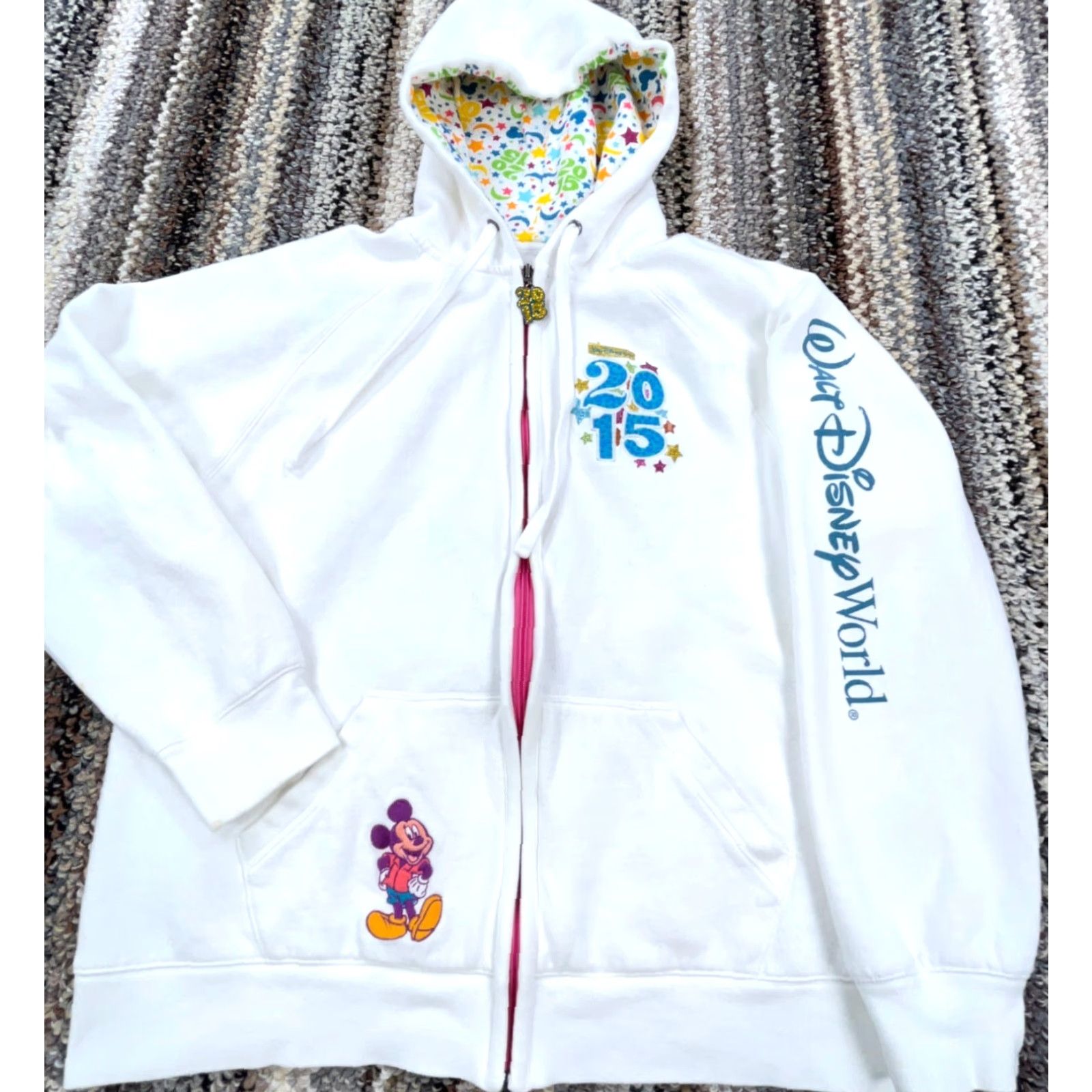 Disney Disney Hoodie Women 2XL Sweatshirt Jacket Mickey World Disney Parks Authentic Logo Embroidered Casual All Seasons T-Shirt? Size XXL / US 16-18 / IT 52-54 - 2 Thumbnail