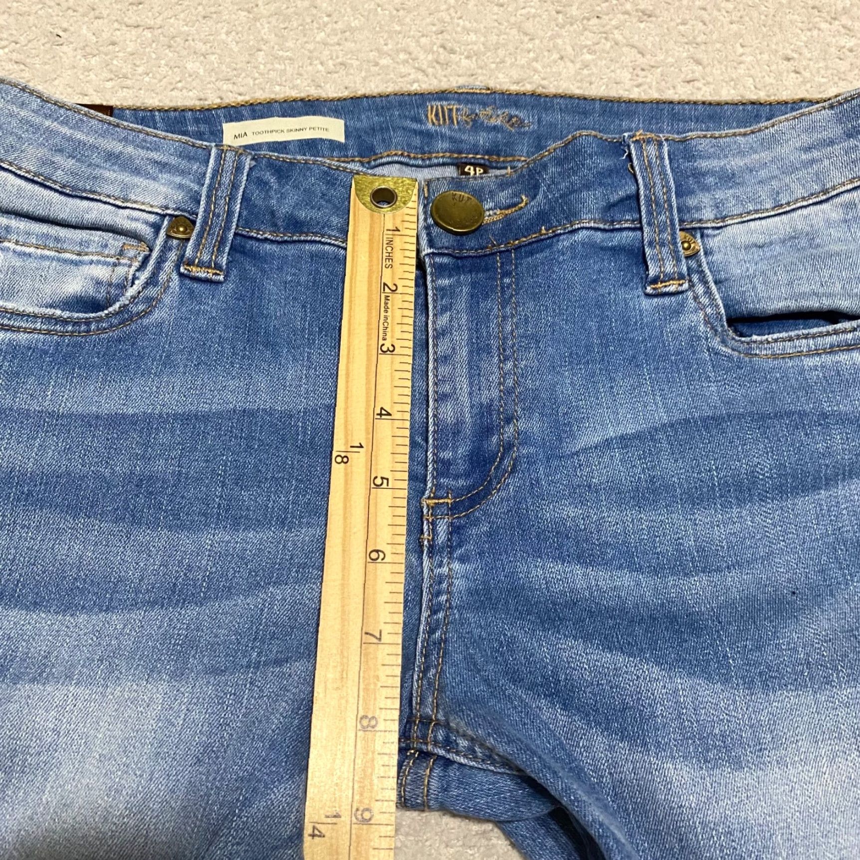 Vintage Kut From The Kloth Jeans Womens Blue Denim Medium Wash Mia Toothpick Skinny 4P Size 27" / US 4 / IT 40 - 7 Thumbnail