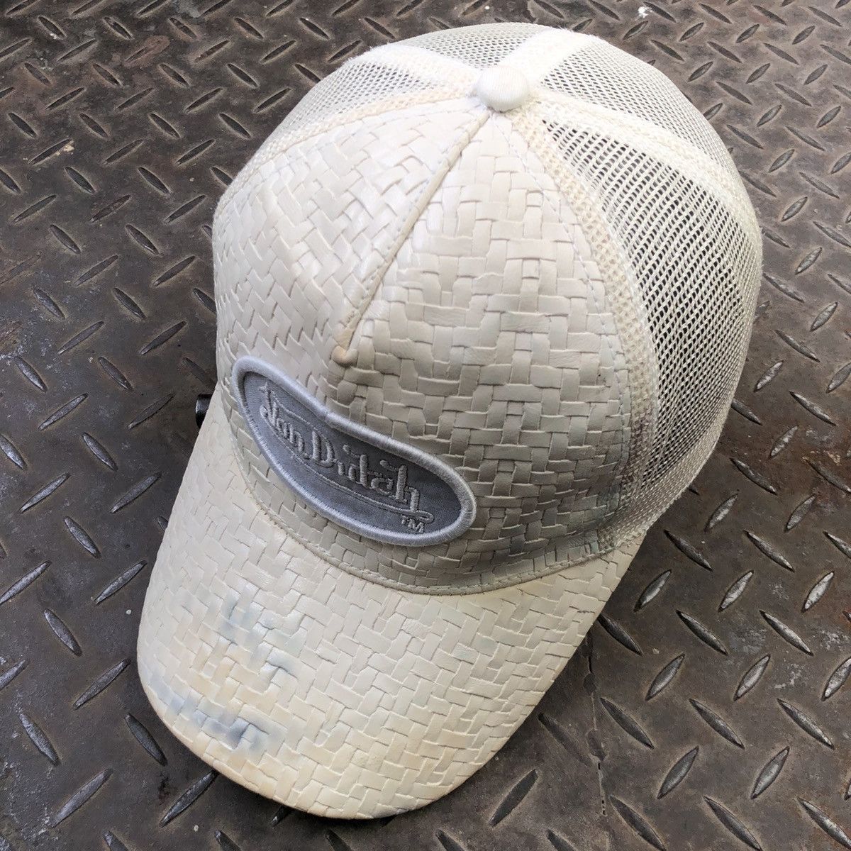 Vintage 🚫 SOLD 🚫 Von Dutch Knitwear Bamboo Hat Distressed Size ONE SIZE - 2 Thumbnail