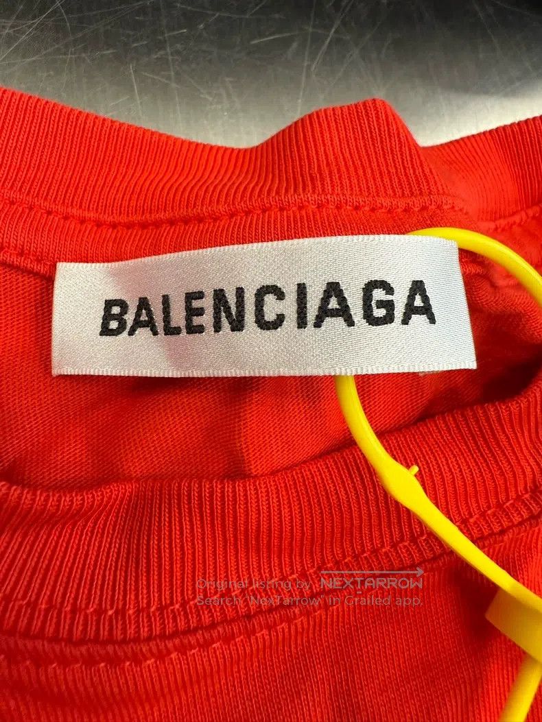 Balenciaga Balenciaga Coca-Cola wave embroidery red short-sleeve T-sh Size US S / EU 44-46 / 1 - 4 Thumbnail