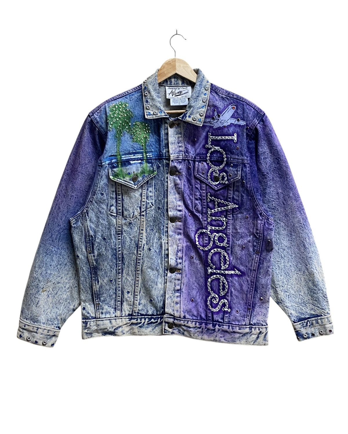 Vintage Rare Vintage Hand Painted Tony Alamo Trucker Denim 1989s Size US M / EU 48-50 / 2 - 2 Thumbnail