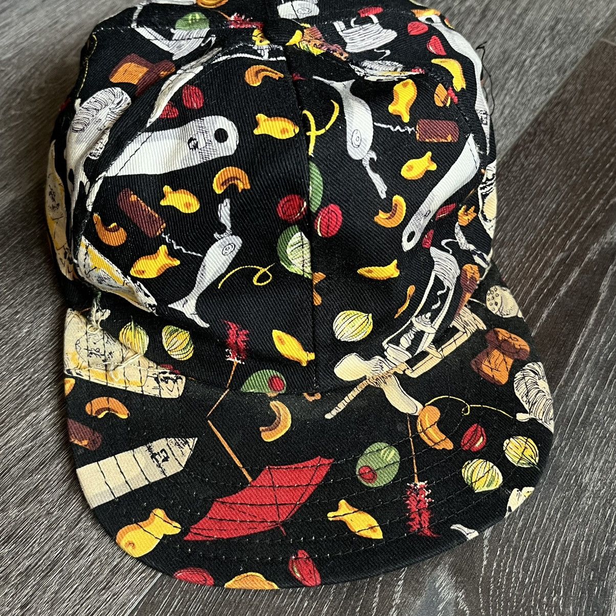 Vintage Vintage 1990s Mediterranean Fishing All Over Print Logo Hat Size ONE SIZE - 2 Thumbnail