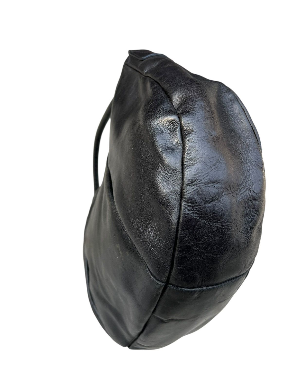 Leather B. Stuff Japan Scratches Patina Black Leather Bag Size ONE SIZE - 15 Thumbnail