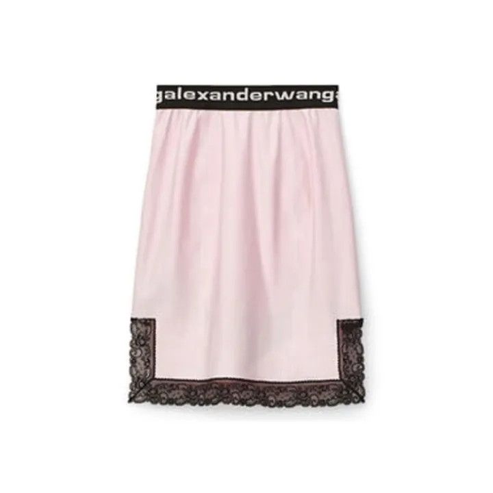 Alexander Wang Alexander Wang Pink Lace Trim A-Line Skirt 0079 Size 27" / US 4 / IT 40 - 1 Thumbnail