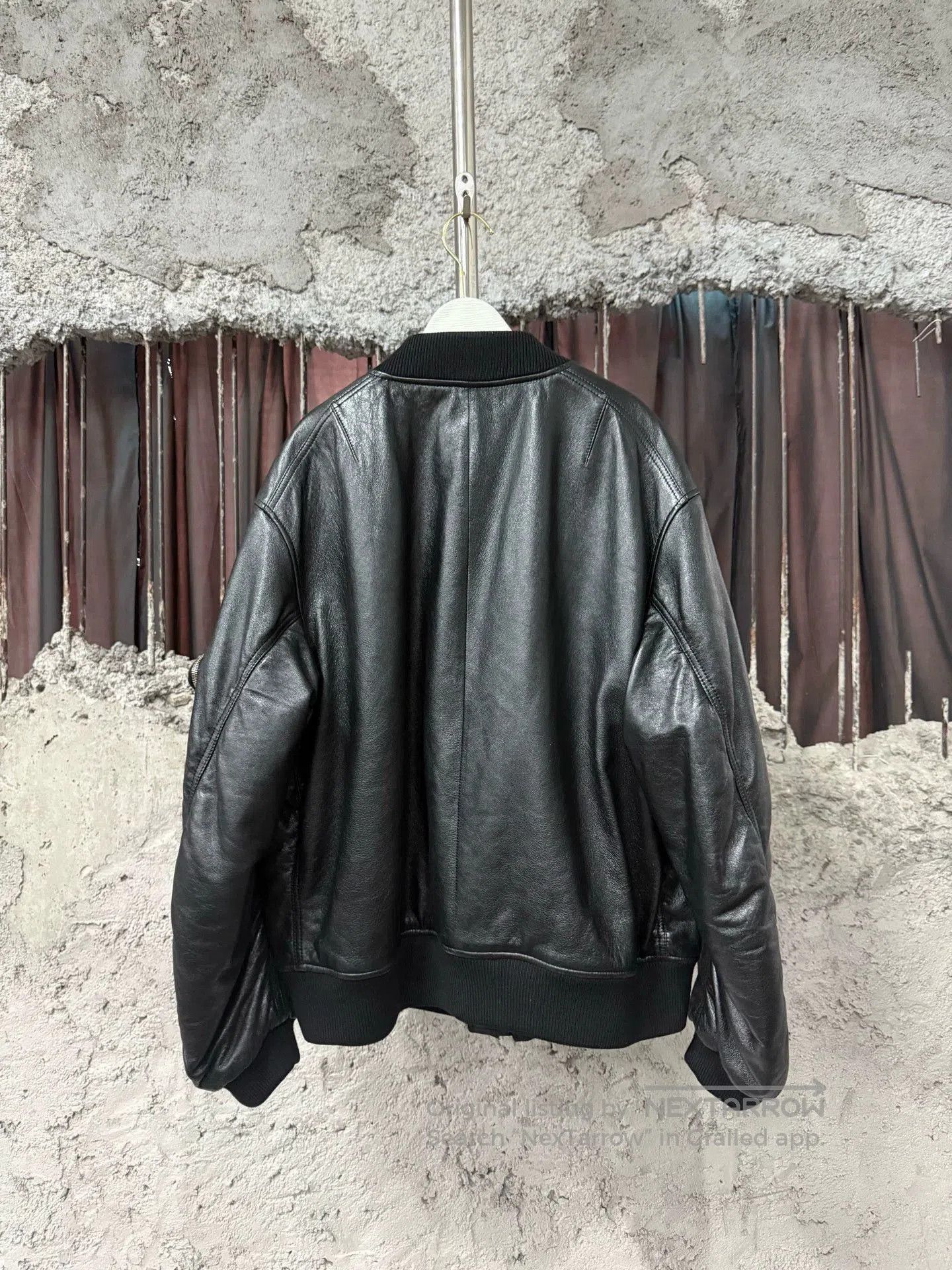 Prada Black Leather Bomber Jacket. Size US M / EU 48-50 / 2 - 5 Thumbnail