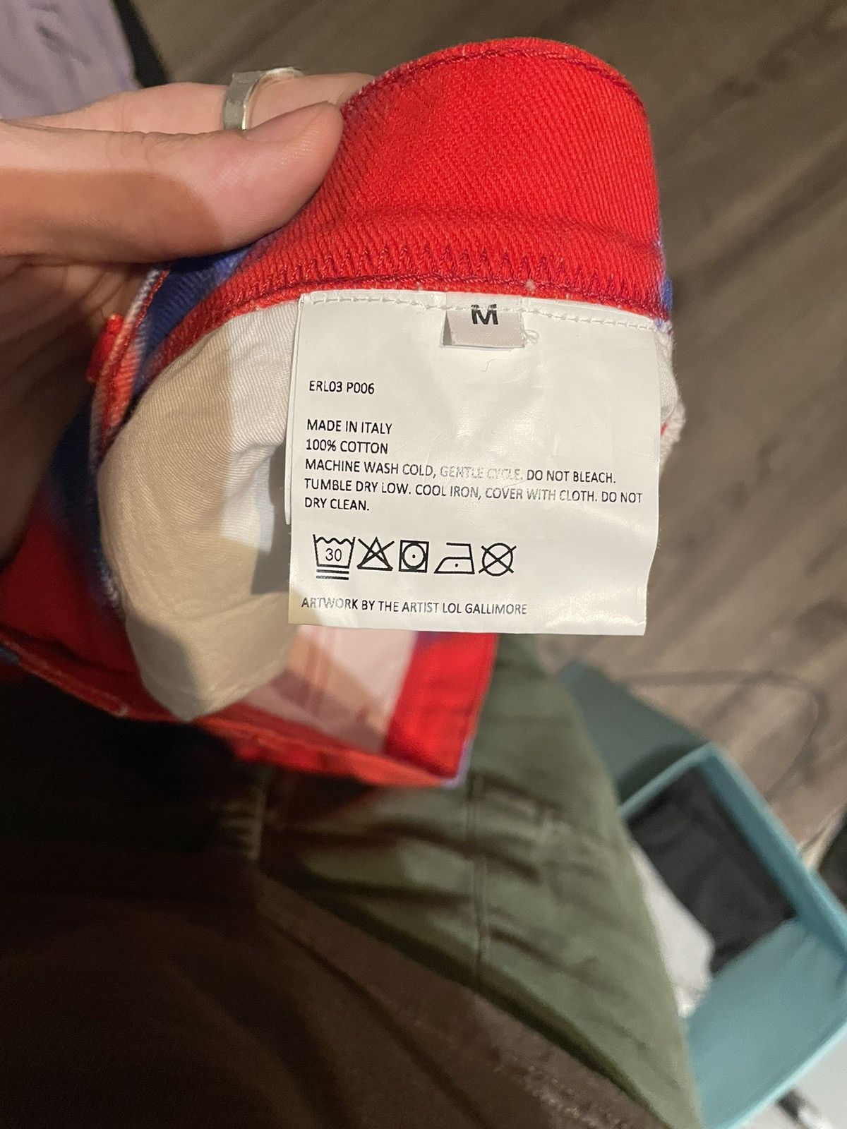 ERL Red & Blue Graphic Jeans Size US 30 / EU 46 - 7 Thumbnail