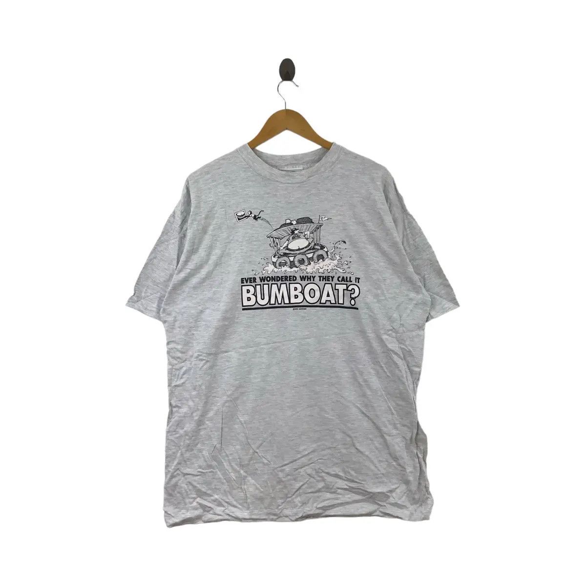Vtg BUMBOAT MIX CONCEPT Cartoon Painting Art Tee Shirt