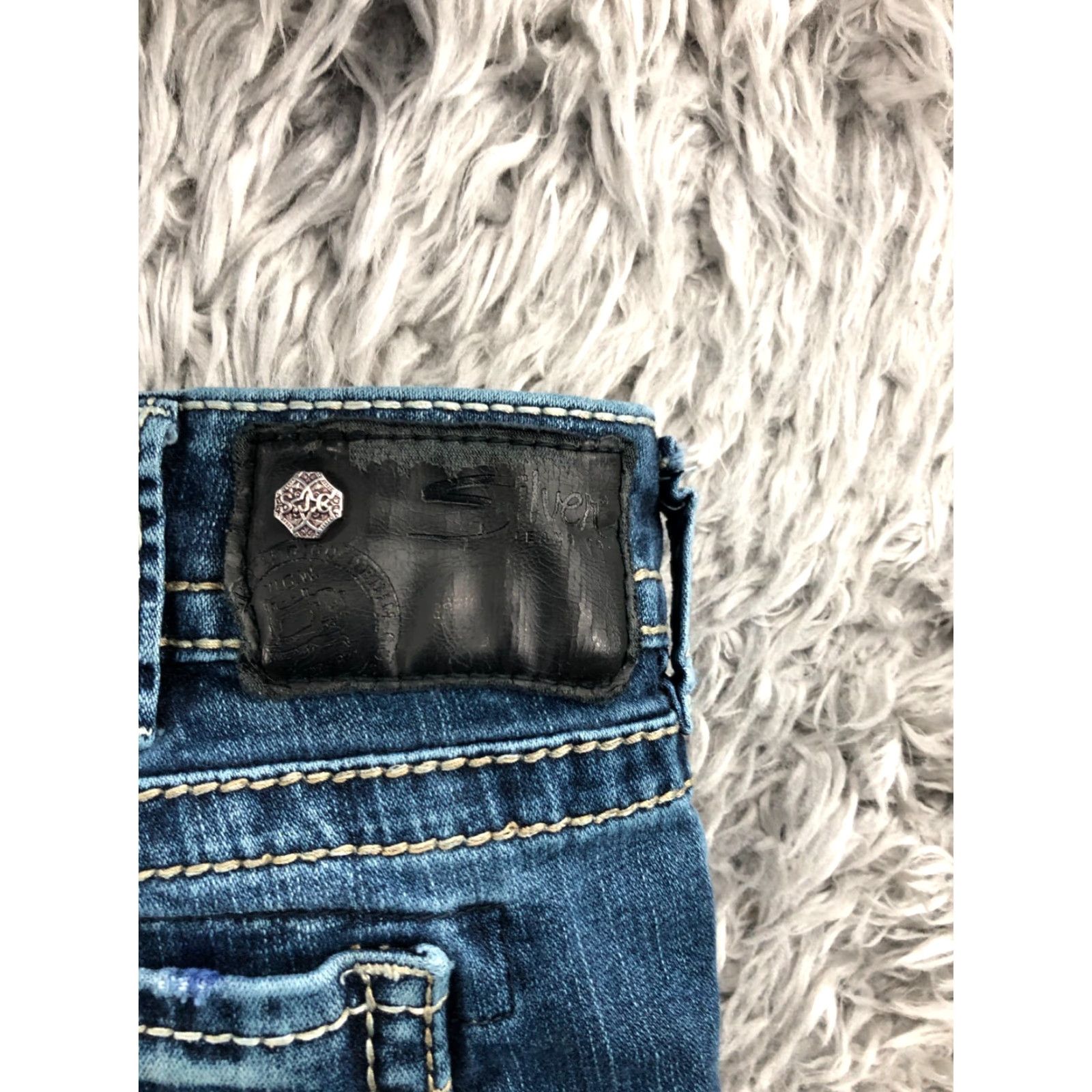 Silver Jeans Co. Silver Jeans Suki Boot Jeans 30 Womens Medium Blue Wash Regular Fit 5-Pocket Denim Bootcut Size 30" / US 8 / IT 44 - 6 Thumbnail