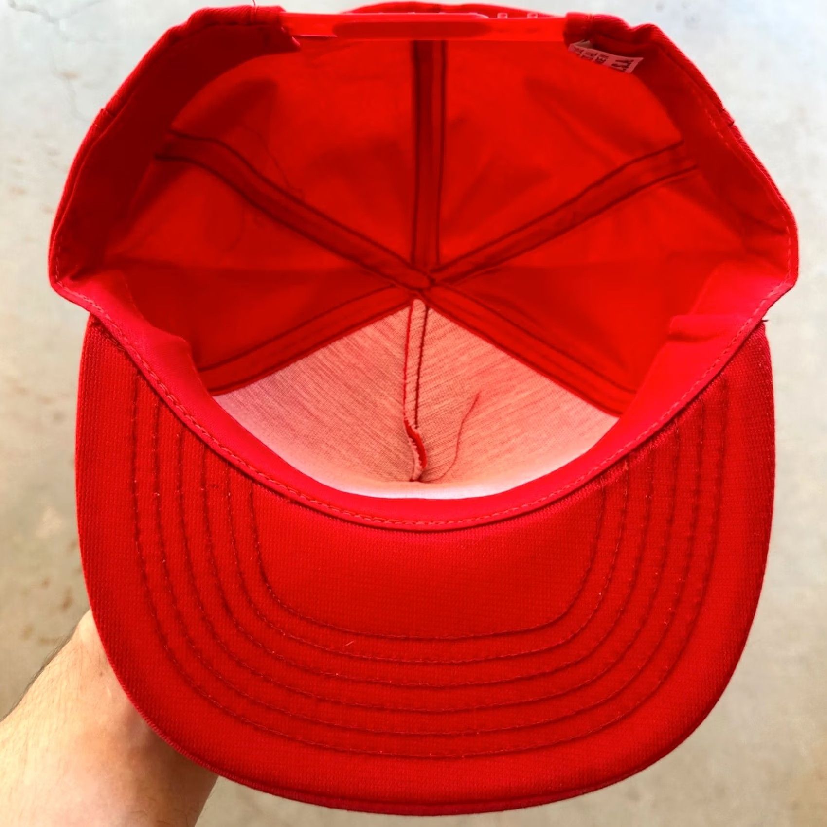 Vintage VINTAGE Kaiser Buffalo Iron On Patch Snapback Hat Cap Red Made in USA Men Adjustable Trucker 80s IRON ON PATCH, SNAPBACK, RED, USA, Men Size ONE SIZE - 4 Thumbnail