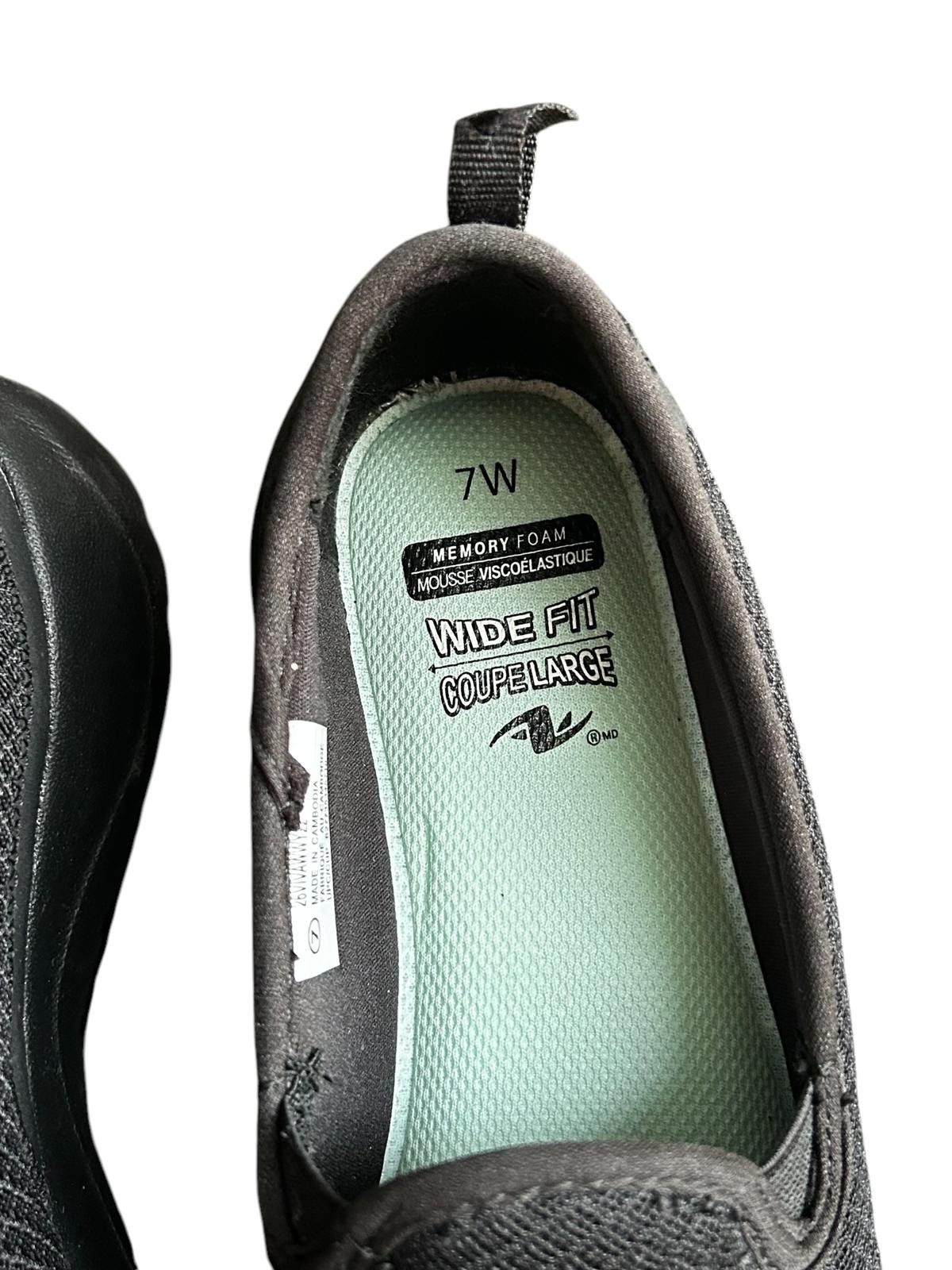 Unknown London Comfortable Wide Fit Slip-On Shoes - Size 7W Size US 7 / IT 37 - 3 Thumbnail