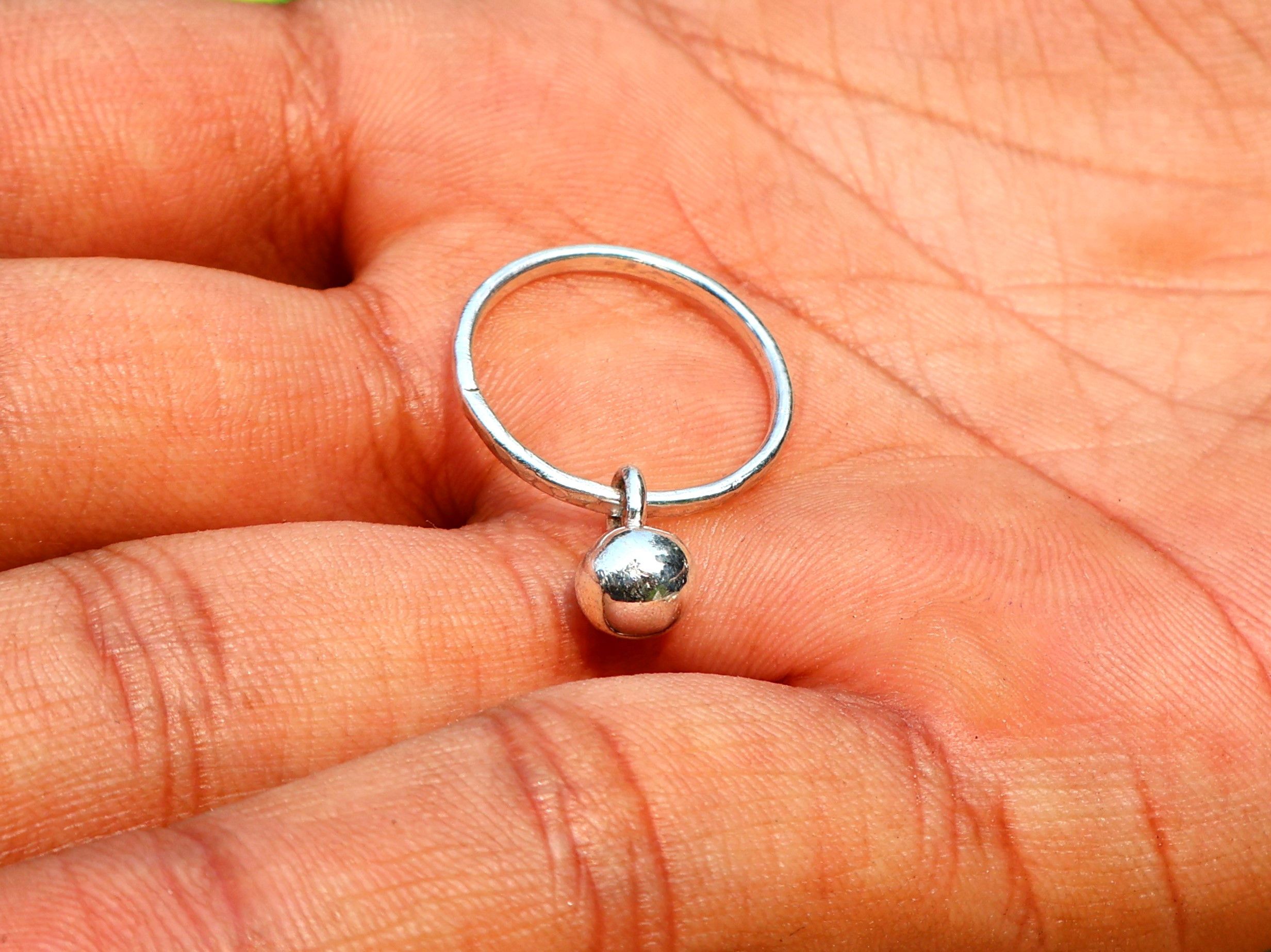 Handmade Ball Ring, 925 Sterling Silver Jewelry, Handmade Women Ring Size ONE SIZE - 4 Thumbnail
