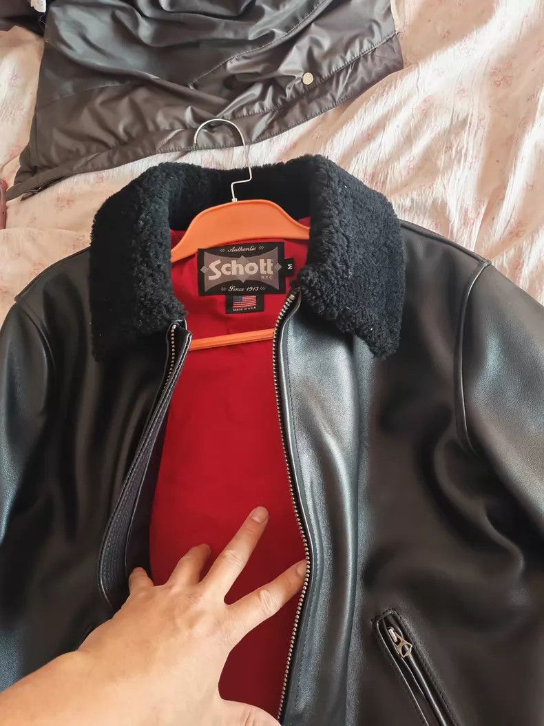 Schott Schott Classic leather jacket Size US M / EU 48-50 / 2 - 1 Thumbnail