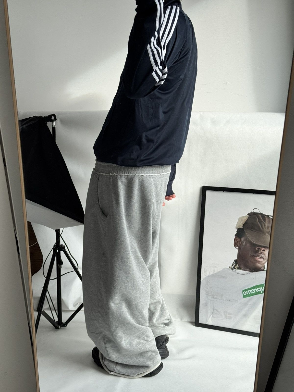 Adidas Vintage Crazy Adidas Navy Track Jacket Y2K Zip Up Hoodie Size US L / EU 52-54 / 3 - 3 Thumbnail