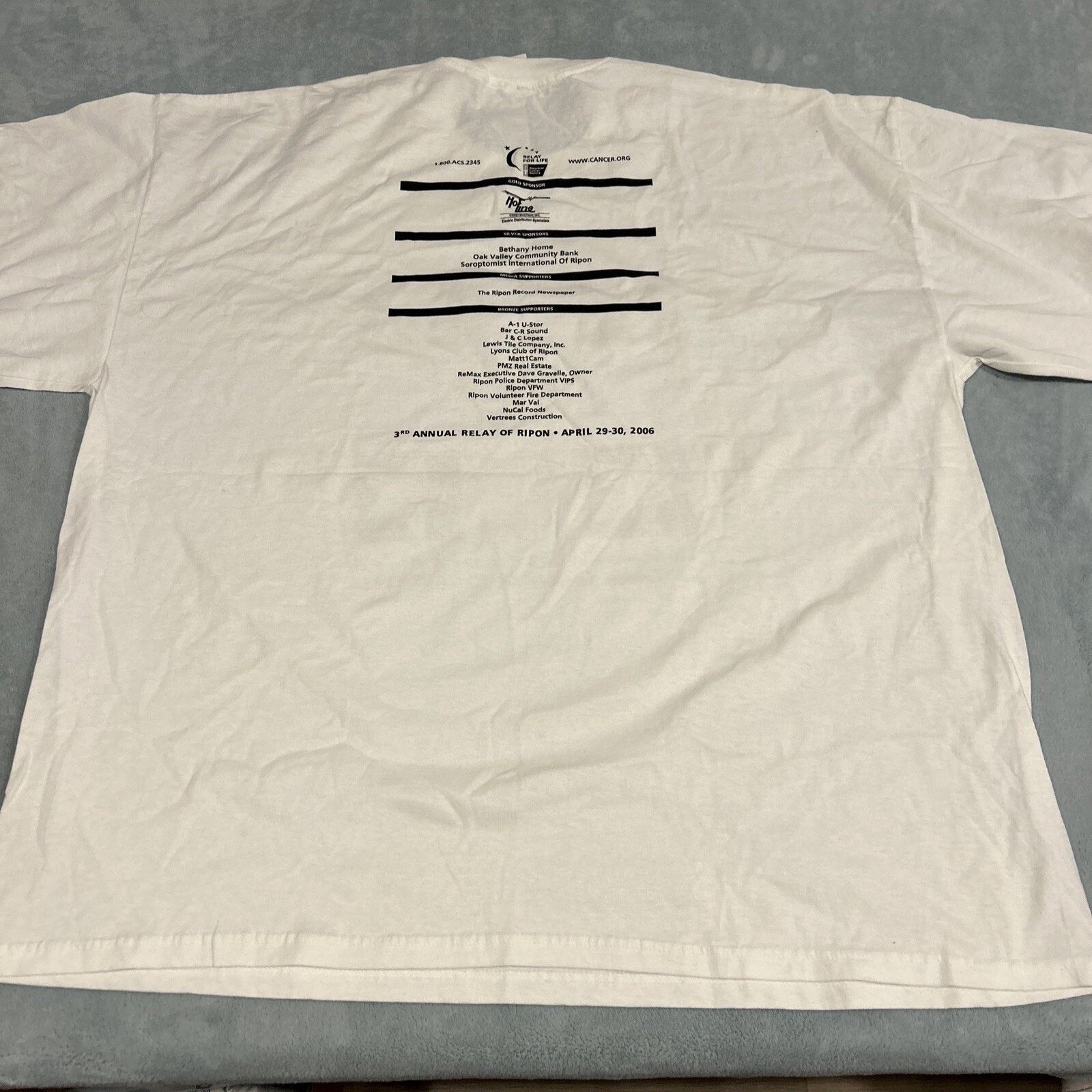 Nike 2006 Relay for Life Tee Shirt Mens 3XL Los Angeles Marathon Size US XS / EU 42 / 0 - 3 Thumbnail