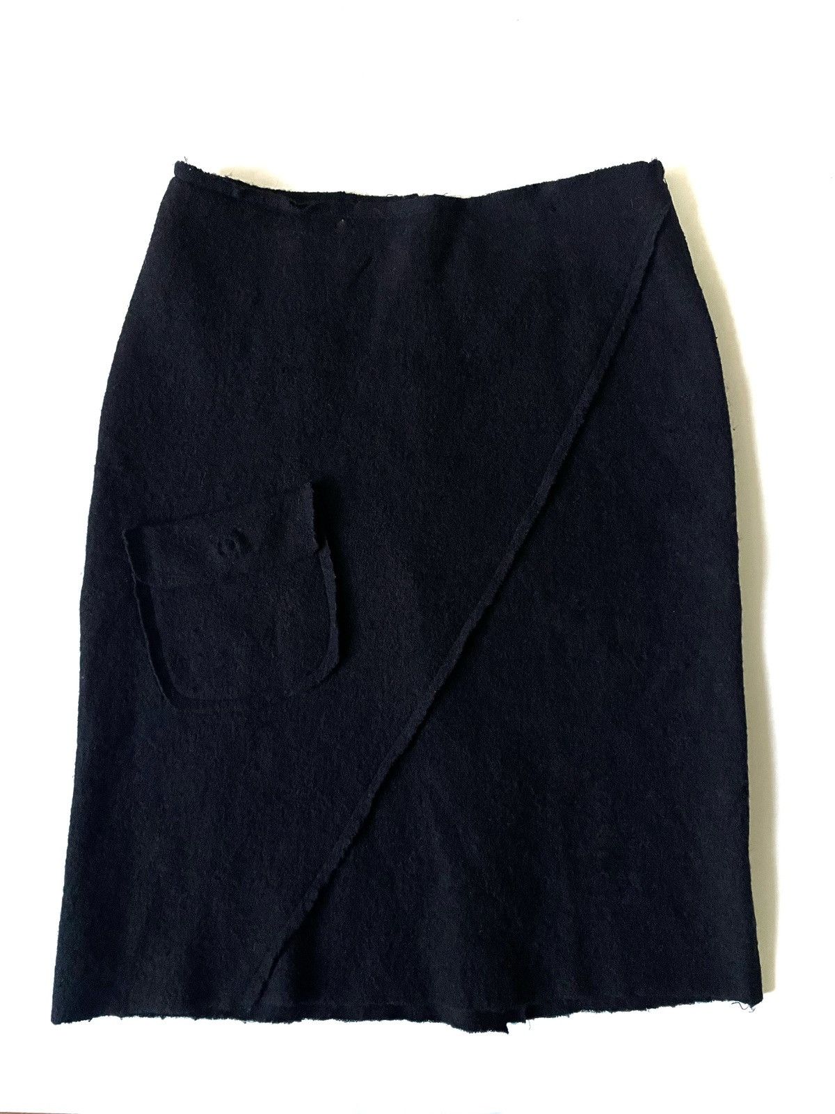 Marrimekko Wool Skirt Avant-Garde Rick Style Size M Black