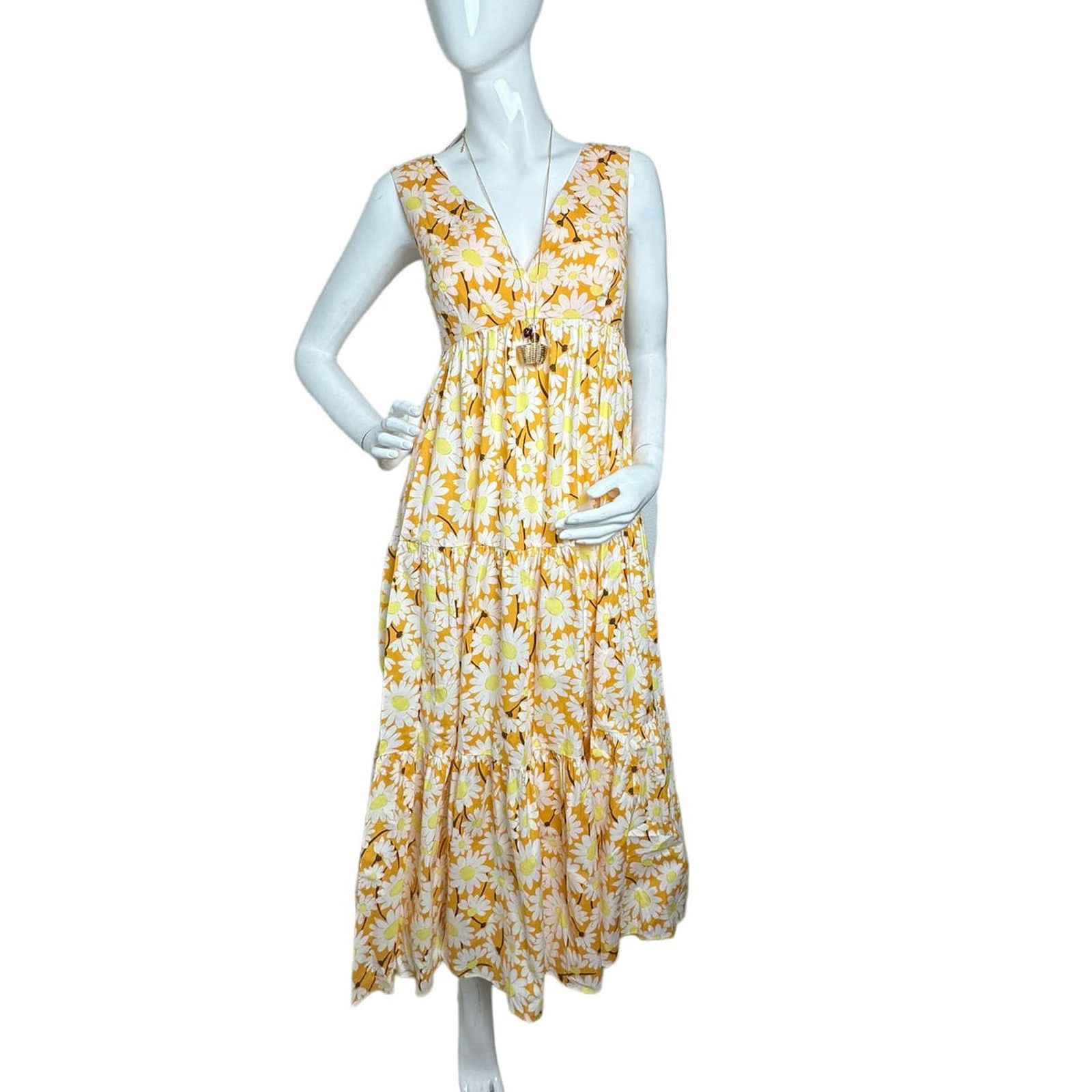Kate Spade Kate Spade Kate Daisy Poplin Vineyard Midi Dress Size 6 Size M / US 6-8 / IT 42-44 - 3 Thumbnail
