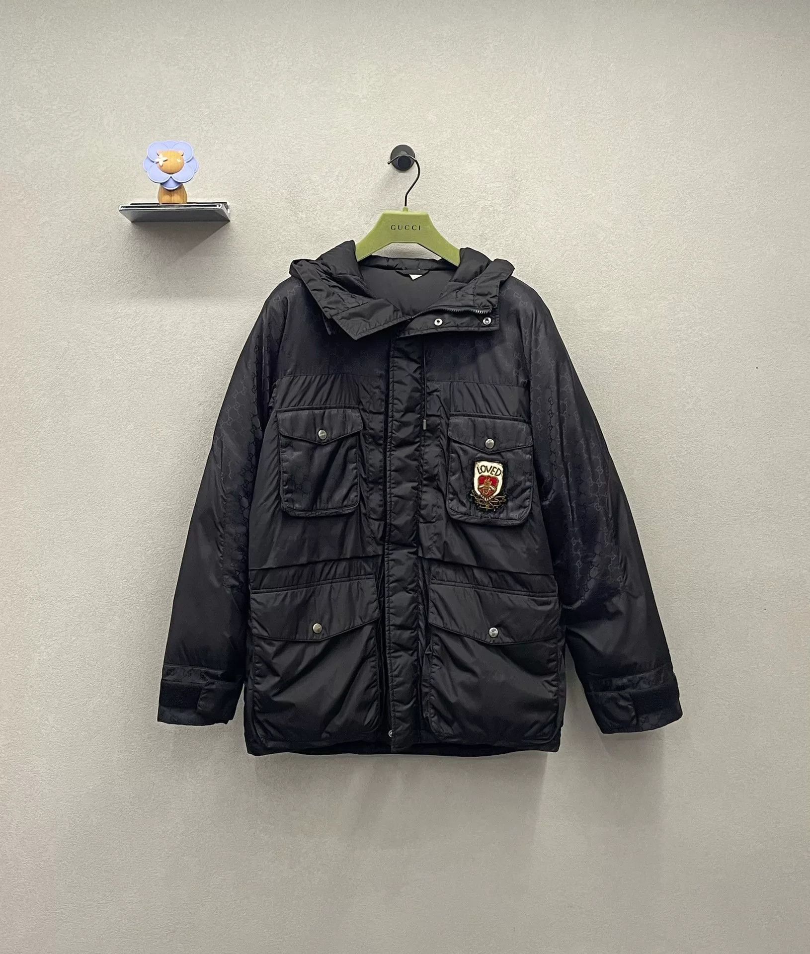 Gucci Gucci Black Logo Down Jacket Size US S / EU 44-46 / 1 - 1 Thumbnail