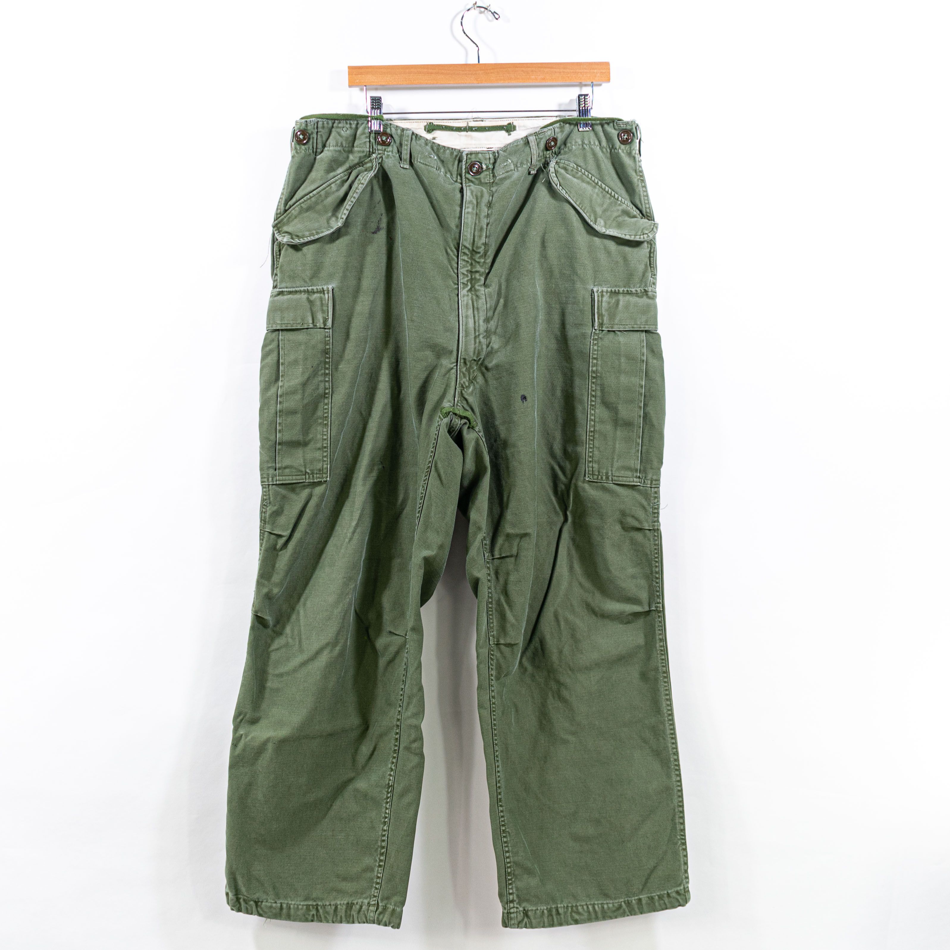 image of Archival Clothing x Military M-1951 Us Army Field Trousers Cargo Pants Large Regular in Green (Size