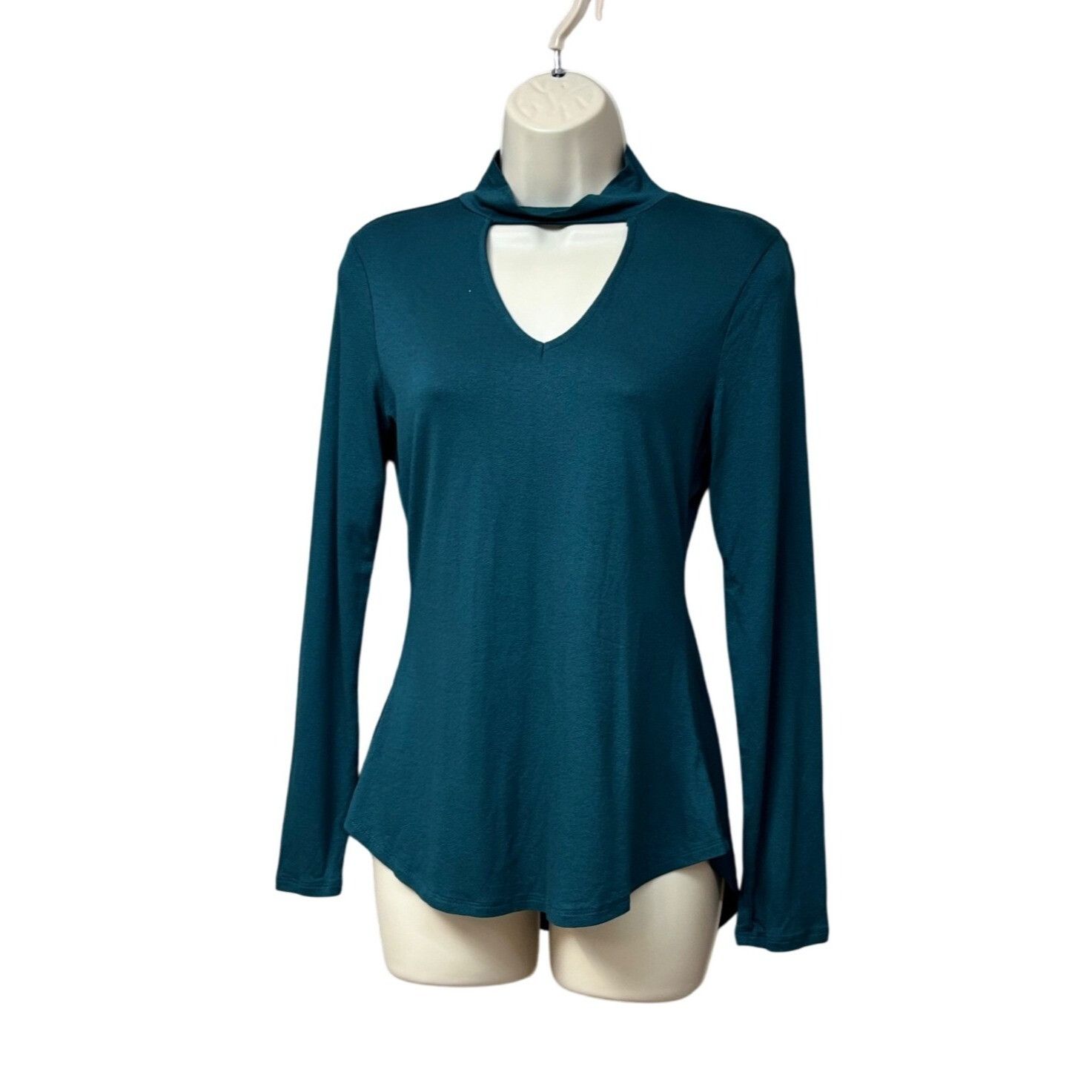 Other Ultra Flirt Juniors' Cutout Mock-Neck Hi-Low Hemline Top, D Size M / US 6-8 / IT 42-44 - 3 Thumbnail