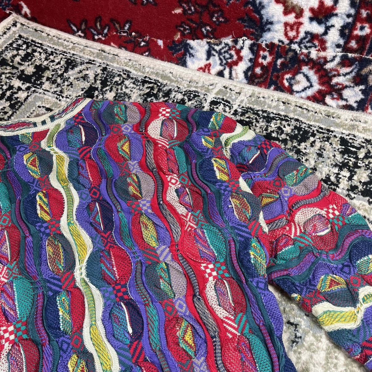 Coogi Vintage COOGI Australia 3D Knit Y2K Streetwear Multi Sweater Size US M / EU 48-50 / 2 - 10 Thumbnail