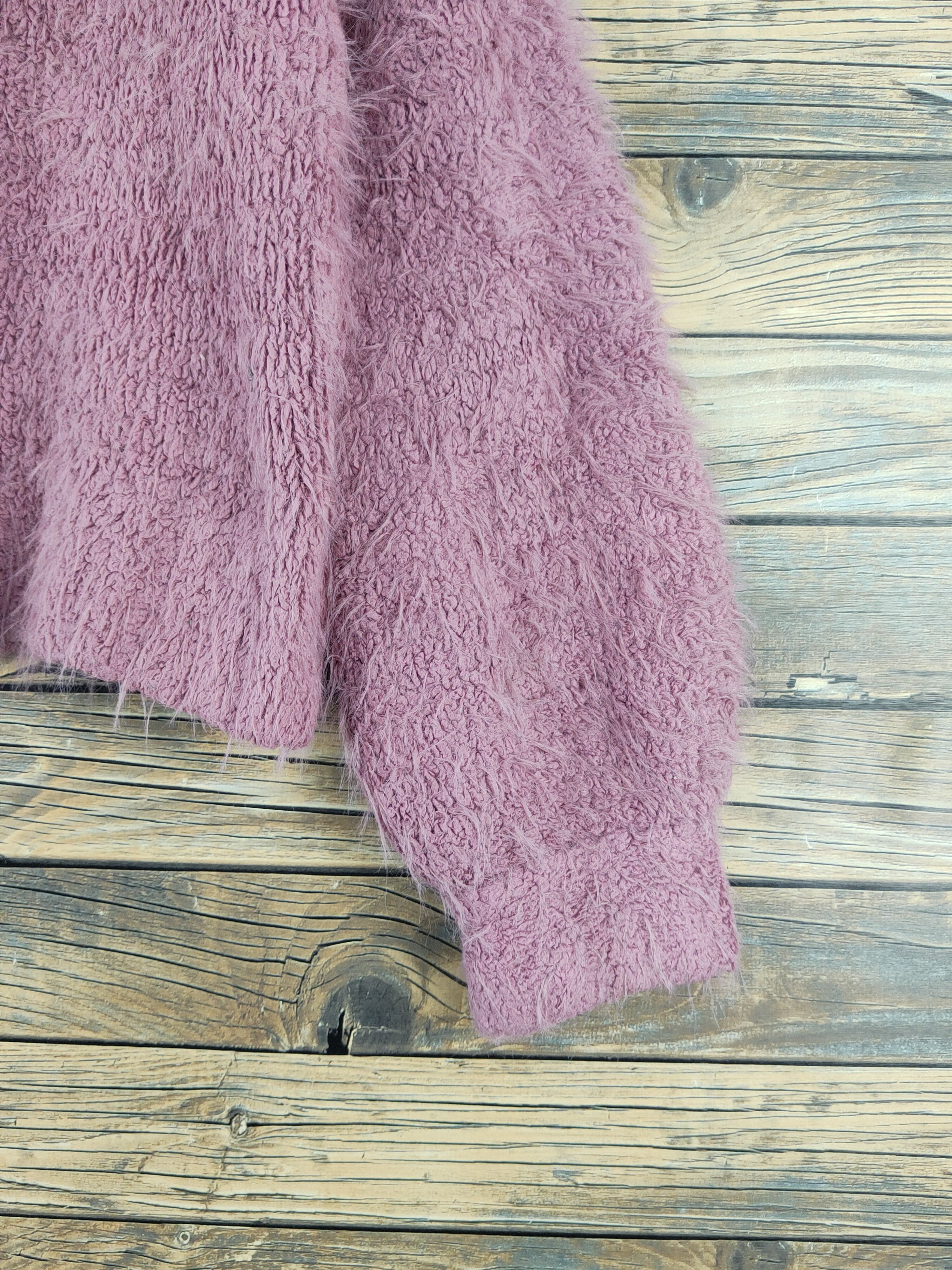Vintage Urbanity Purple Shag Shaggy Fur Mohair Knitwear #W2127 Size M / US 6-8 / IT 42-44 - 6 Thumbnail